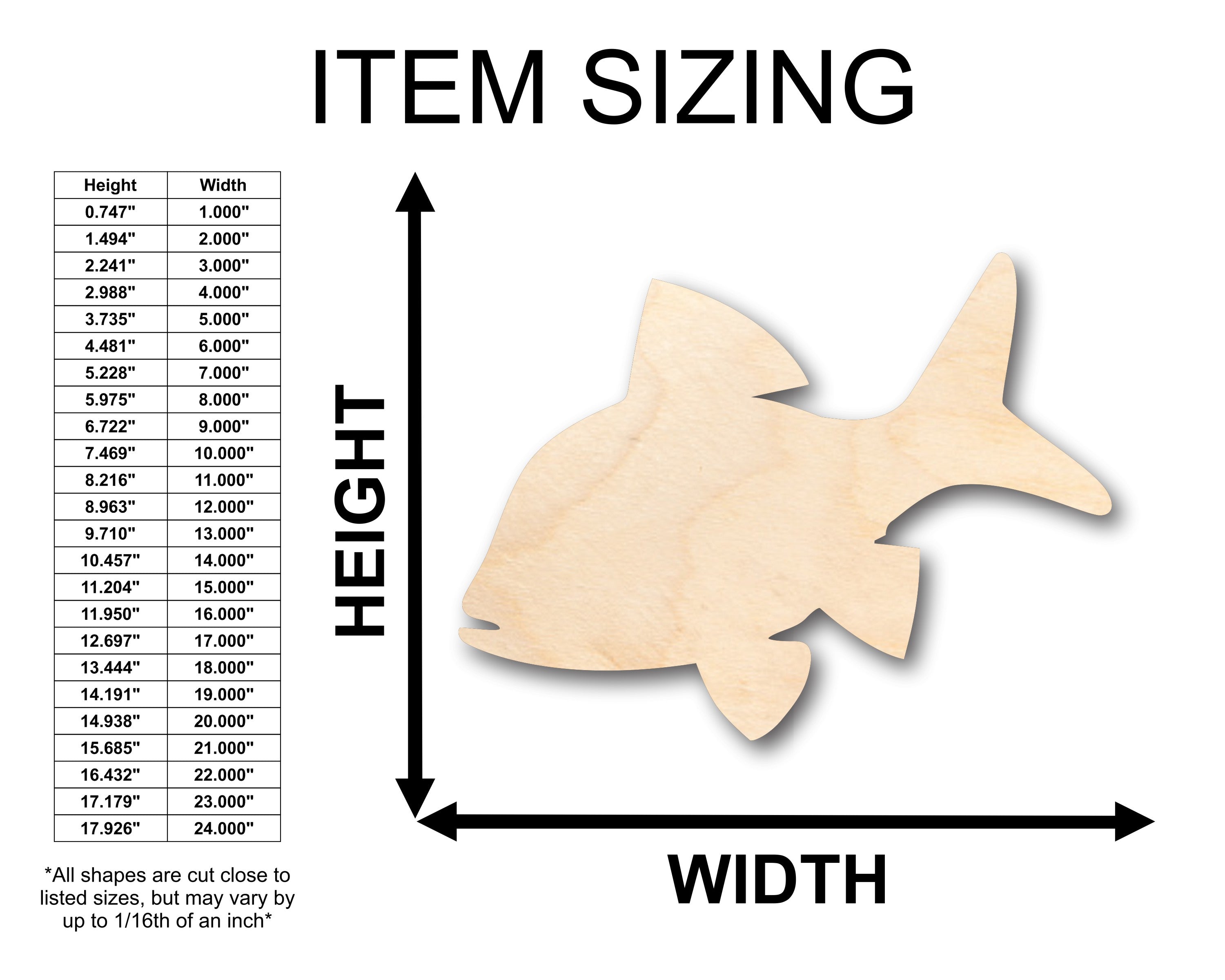 DIY Unfinished Wood Fish Shapes - Up to 46 Pieces for Crafts