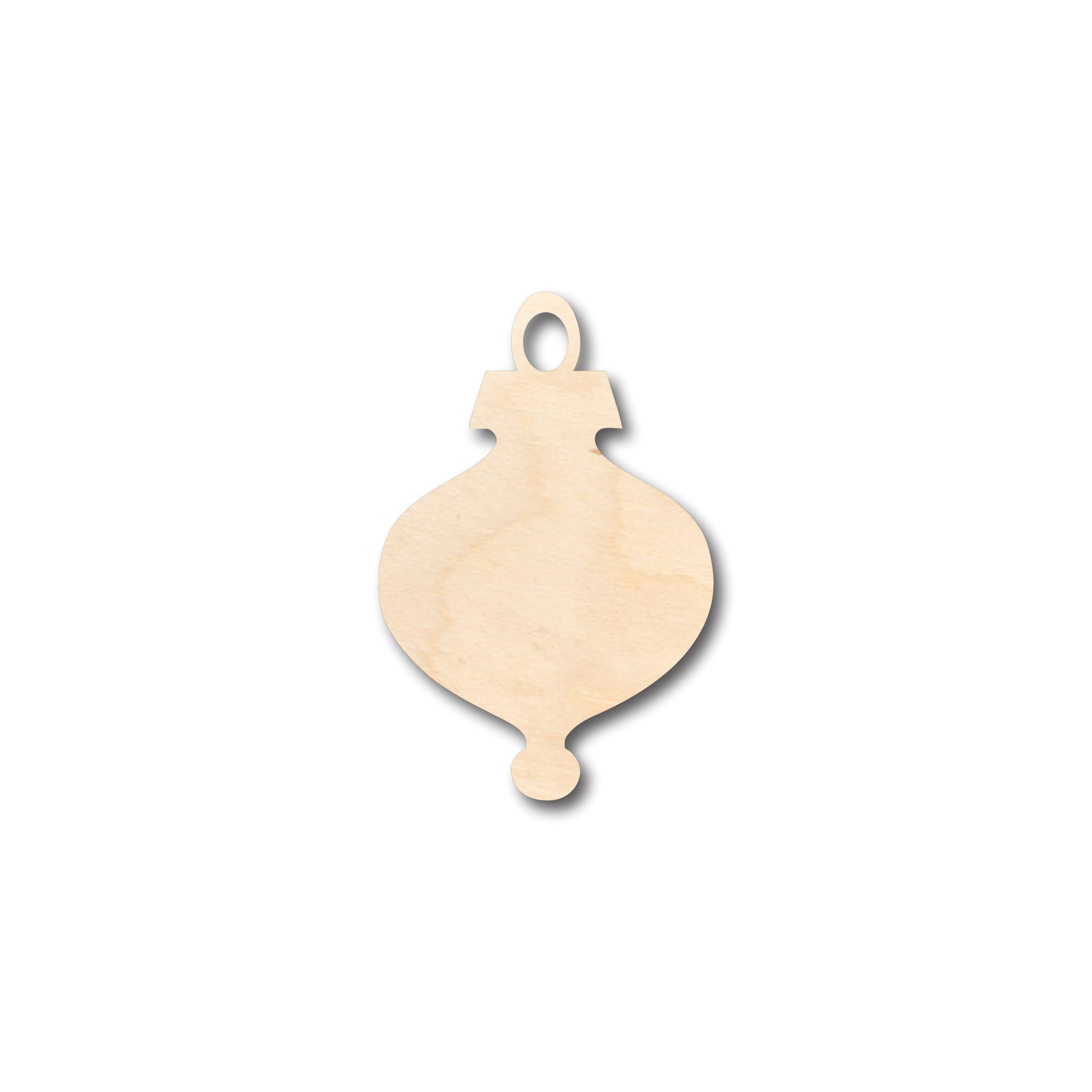 Unfinished Craftable Wood Christmas Ornament in Bulb Shape - Ideal for Up to 46 DIY Projects