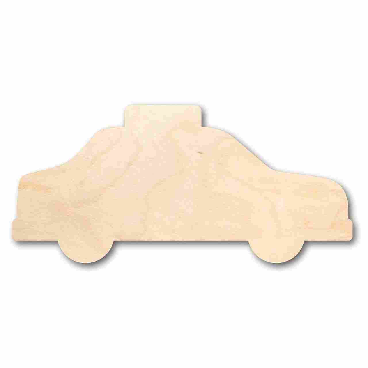 DIY Unfinished Wood Taxi Cab Shapes for Crafts - Up to 24 Inches