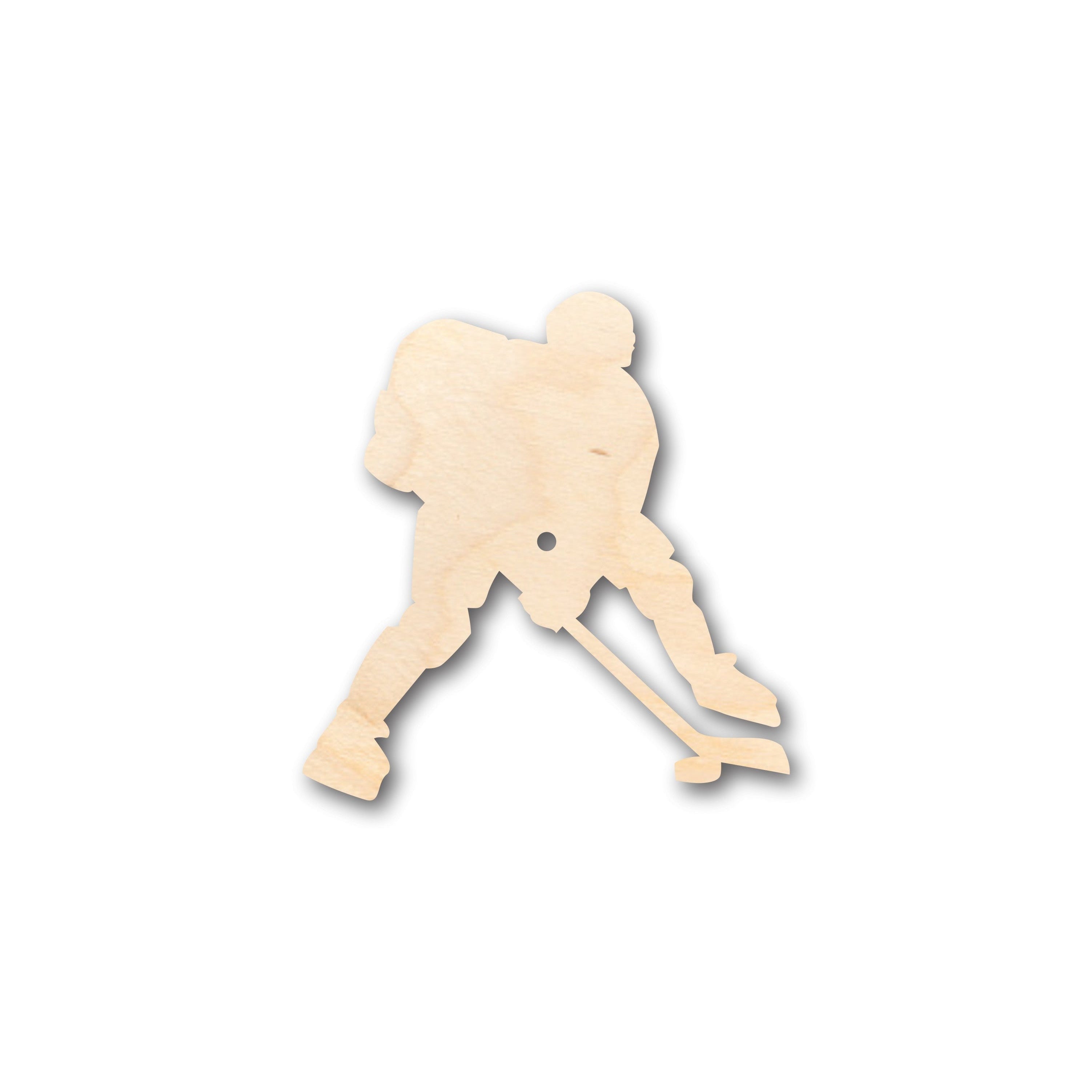 DIY Unfinished Wood Hockey Player Shape Craft up to 46 Inches