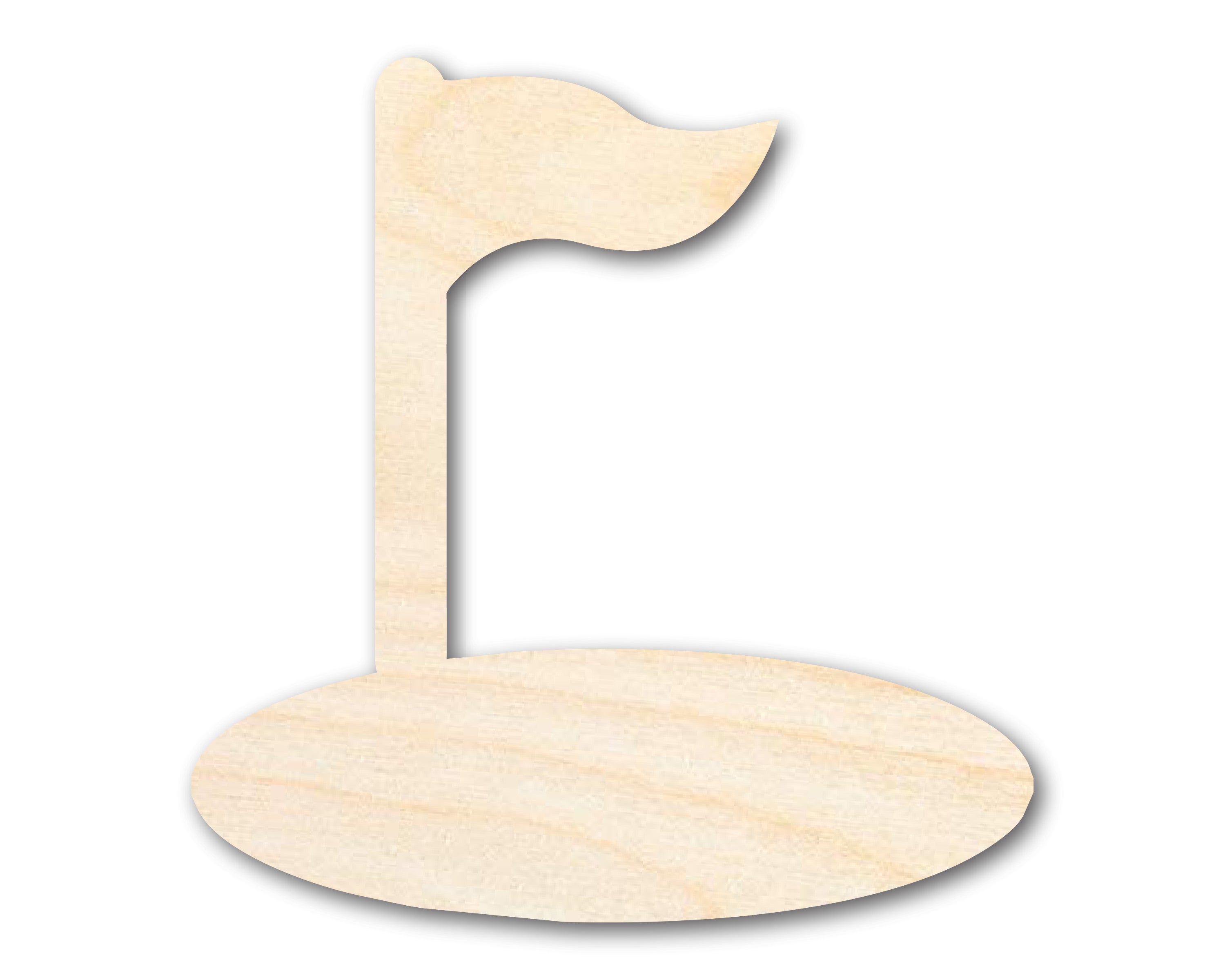 DIY Unfinished Baltic Birch Golf Hole Shape Cutouts up to 46 Inches