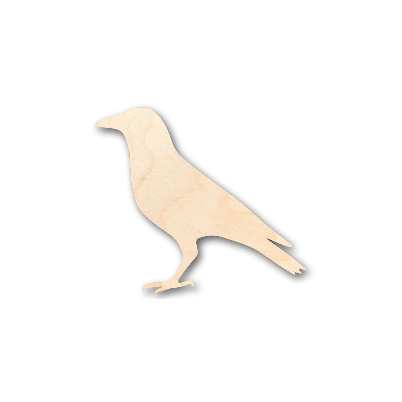 Unfinished Wood DIY Craft in the Shape of a Crow - Ideal for Bird and Wildlife Themed Projects, Up to 46 Inches for Creative Endeavors