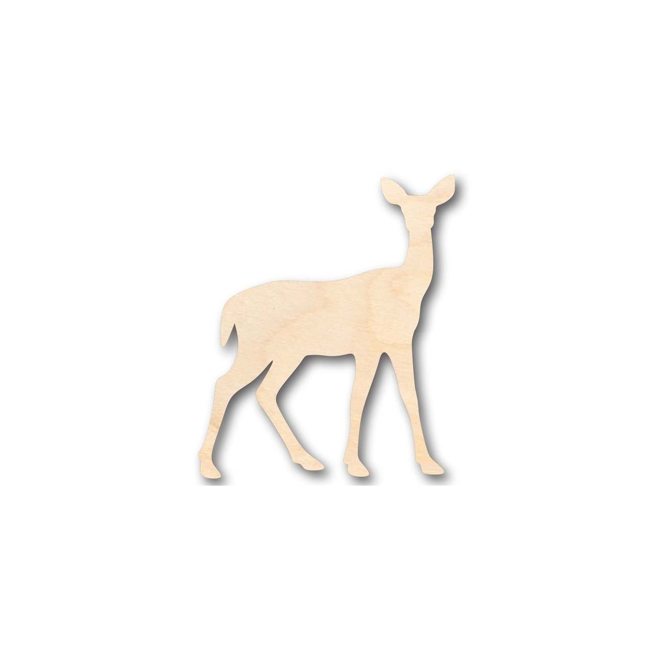 Unfinished Wood Animal - Deer Shape Craft for Up to 46 DIY Projects