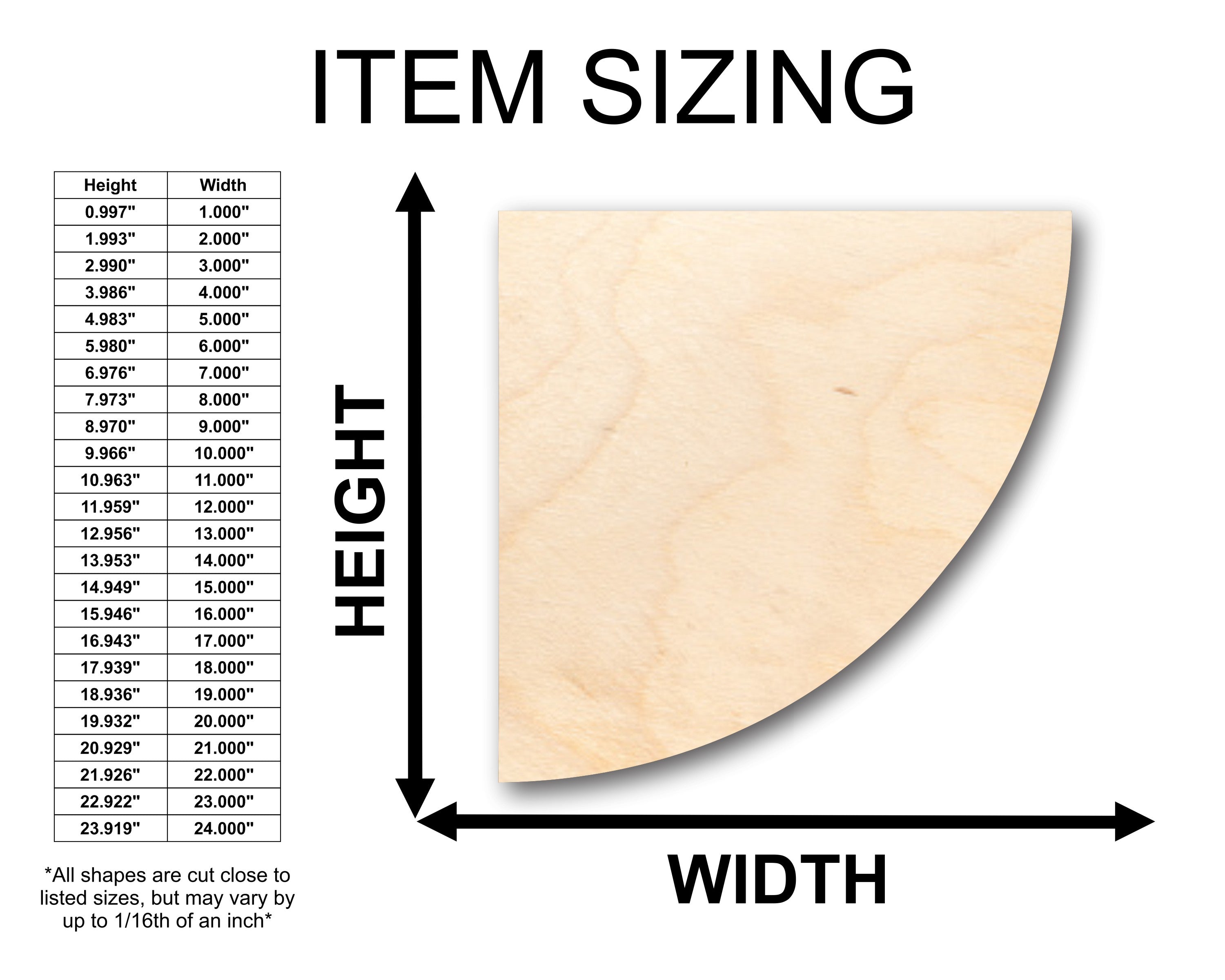 Unfinished Wood Quarter - Circle Shaped Craft Supplies for Up to 46 Do - It - Yourself Projects