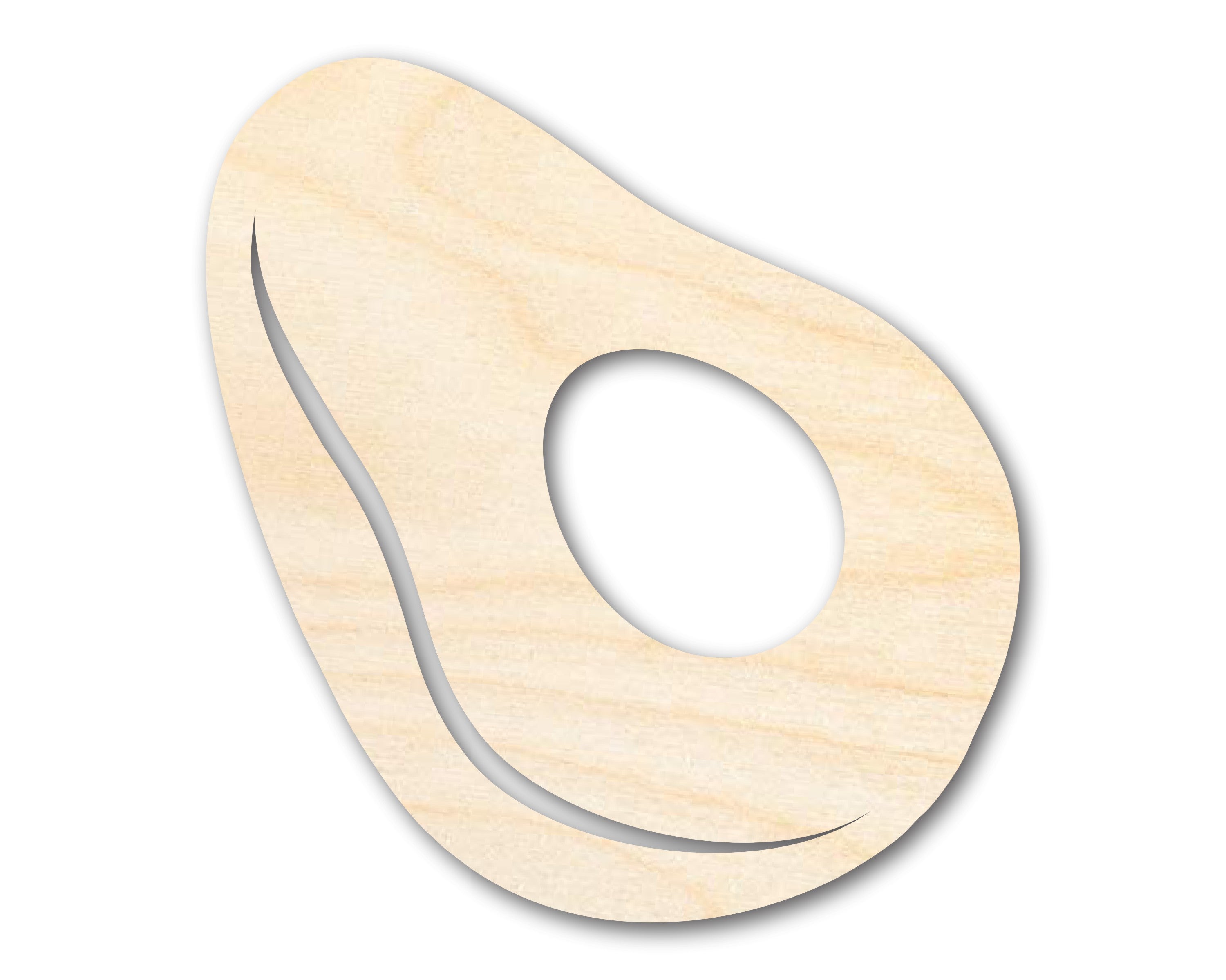Unfinished Baltic Birch Avocado Shape DIY Craft Cutouts up to 46 Inches