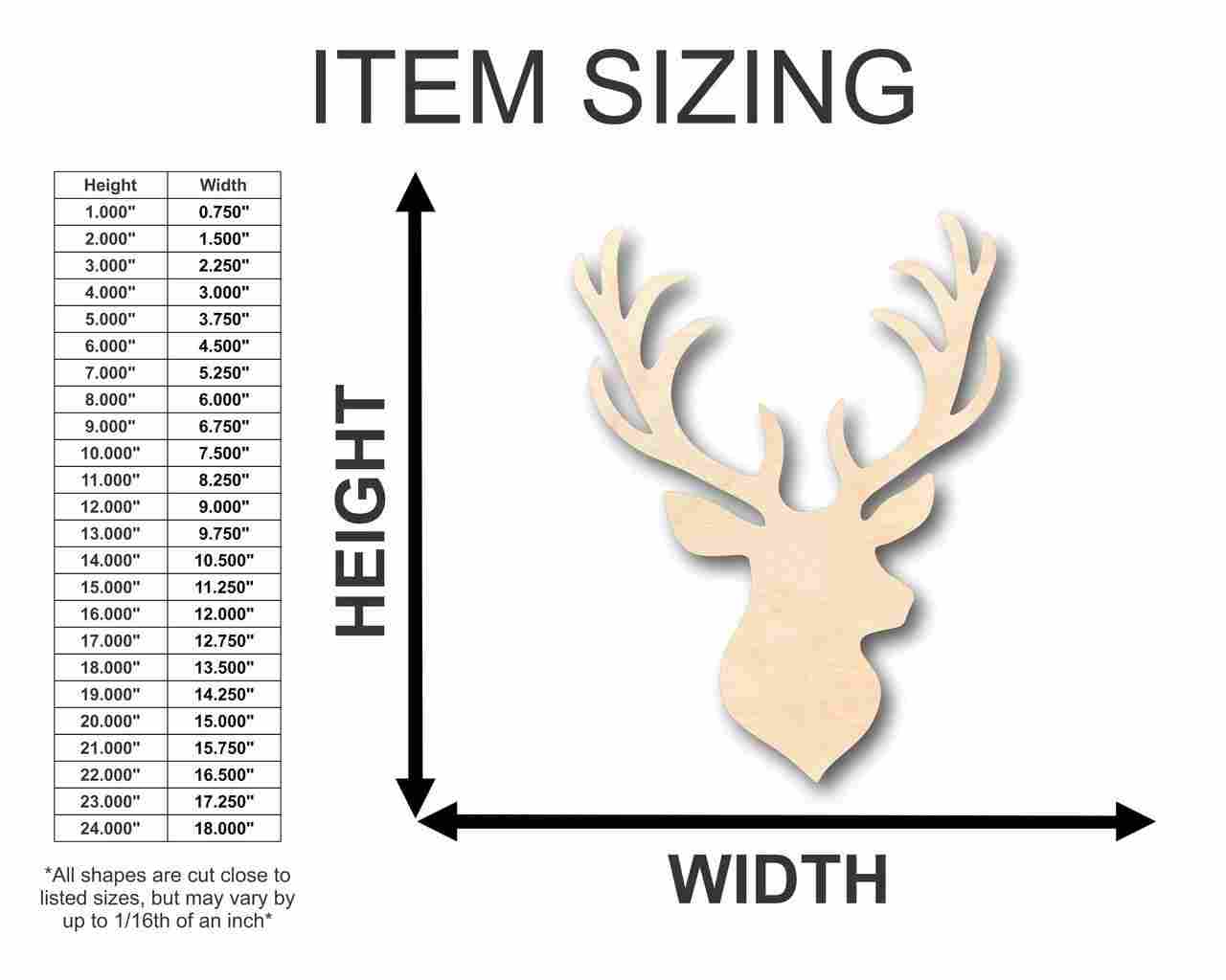 Unfinished Wood Craft in Stag Antler Shape for Animal - Related DIY Projects, Up to 46 Pieces
