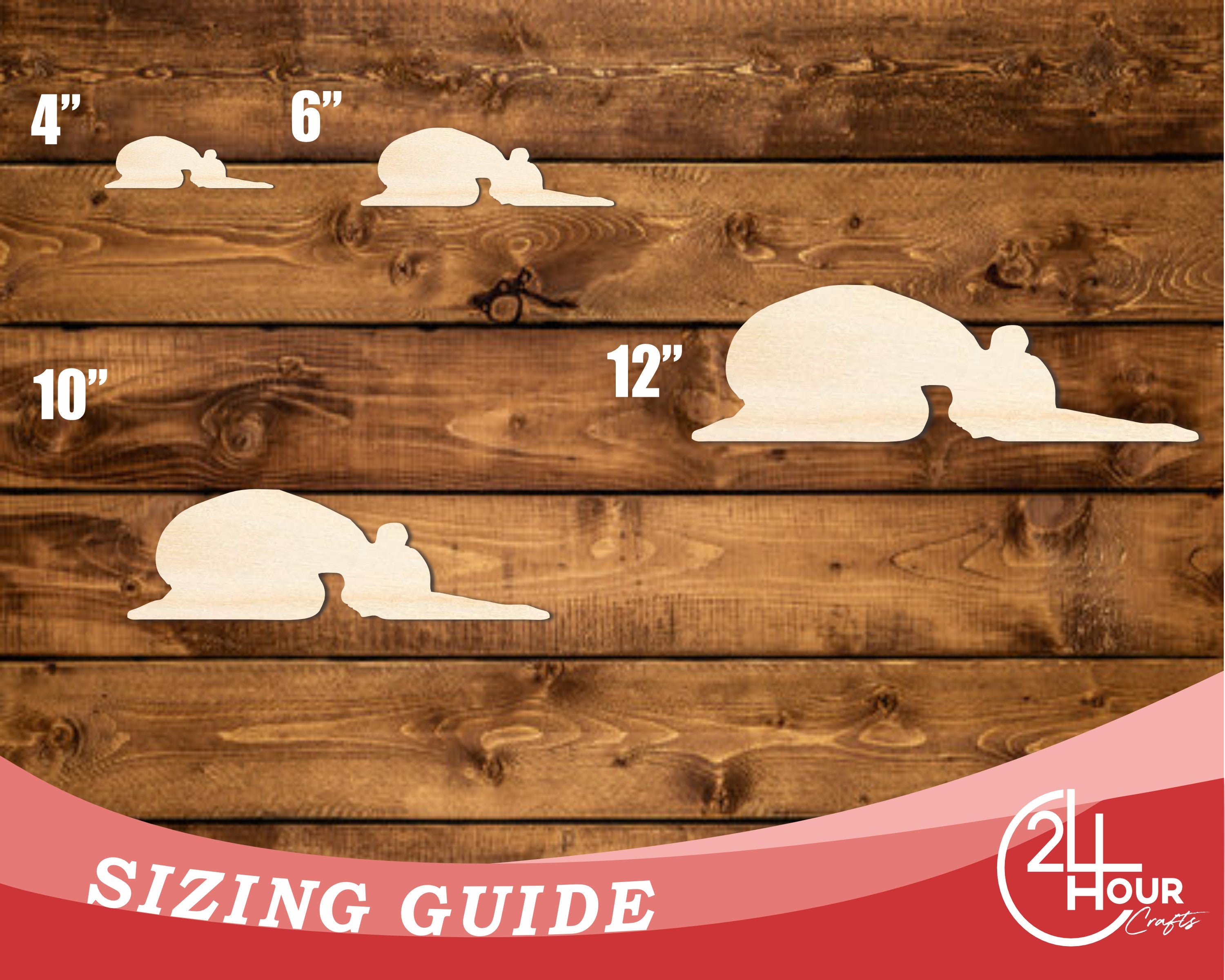 Unfinished Baltic Birch Wood Cutout in Child's Pose Shape for Yoga - Ideal DIY Craft Supplies with Up to 46 Sizes Available