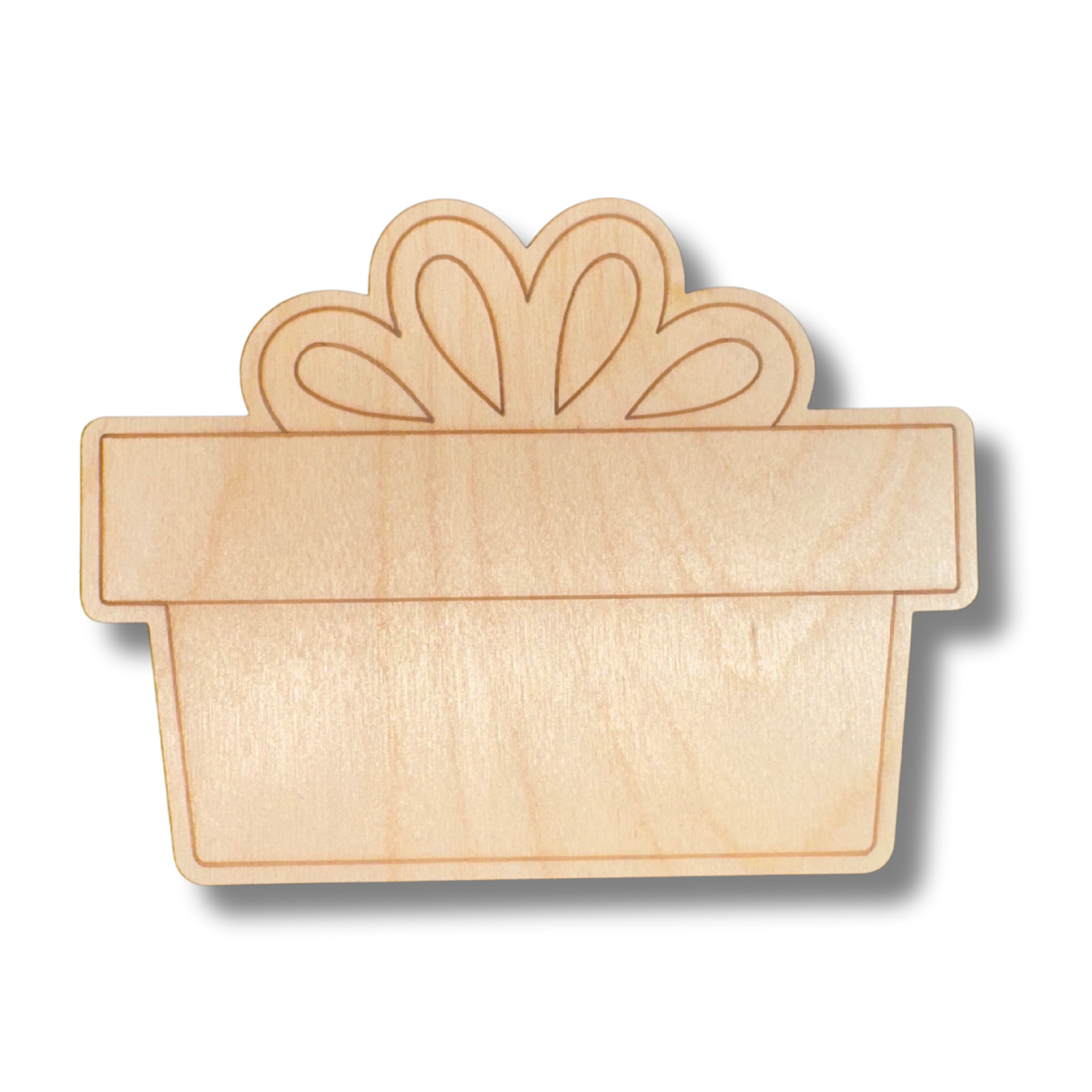 Unfinished Small Wood Etched Gift Shapes for Line-by-Line Painting Crafts, Suitable for up to 30 DIY Projects