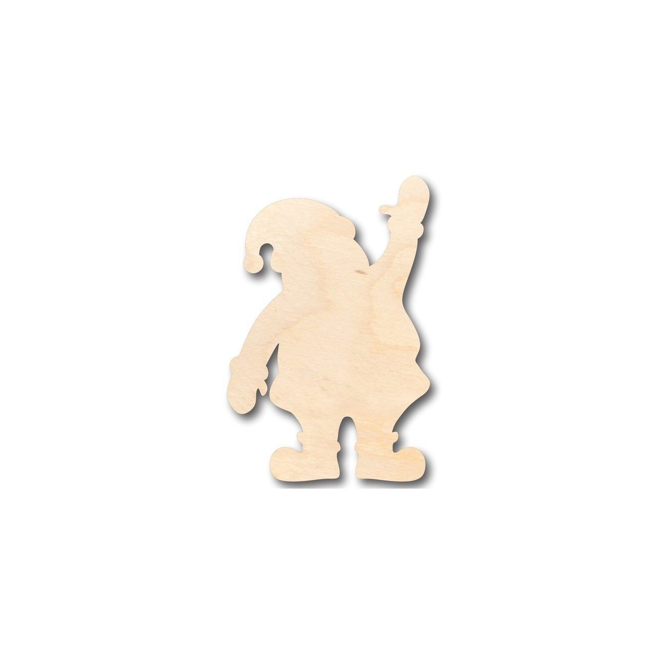Unfinished Wood Santa Claus Wave Shape - Christmas - Ornament - Craft - up to 46 DIY