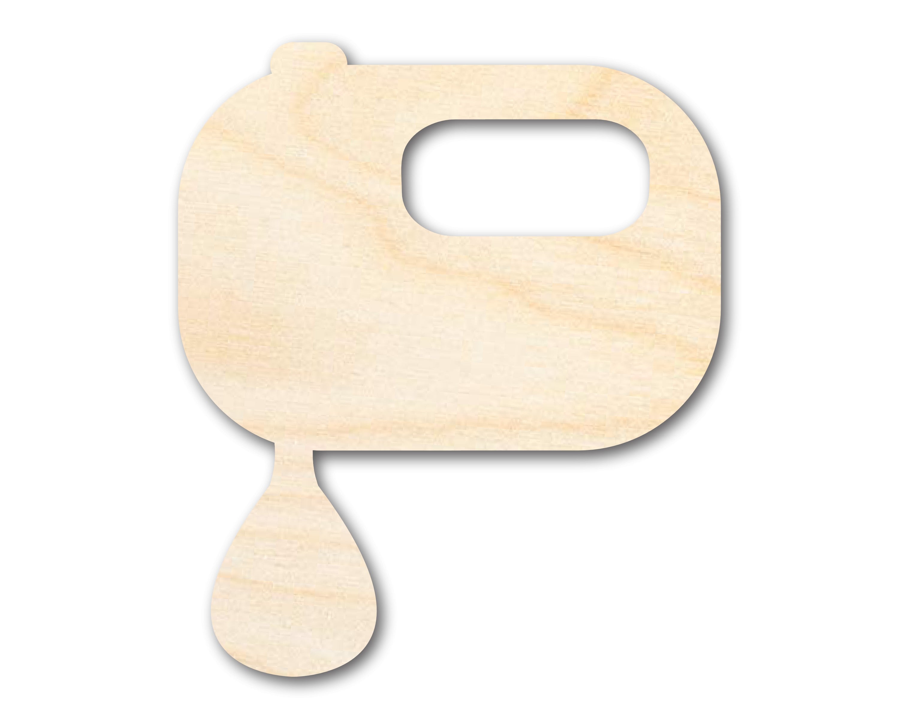 Unfinished Baltic Birch Wood Hand Mixer Shape Cutout for DIY Crafts - Up to 46 Inches for Multiple DIY Projects