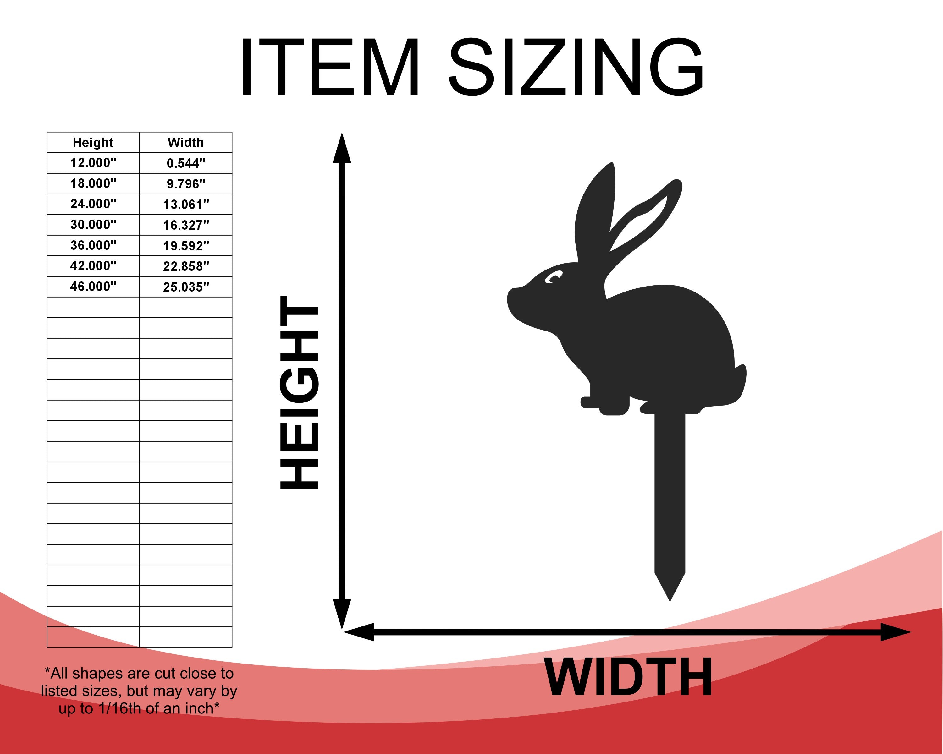 Decorative Metal Bunny-shaped Garden Stakes with Up to 24 Pieces and More than 20 Color Choices