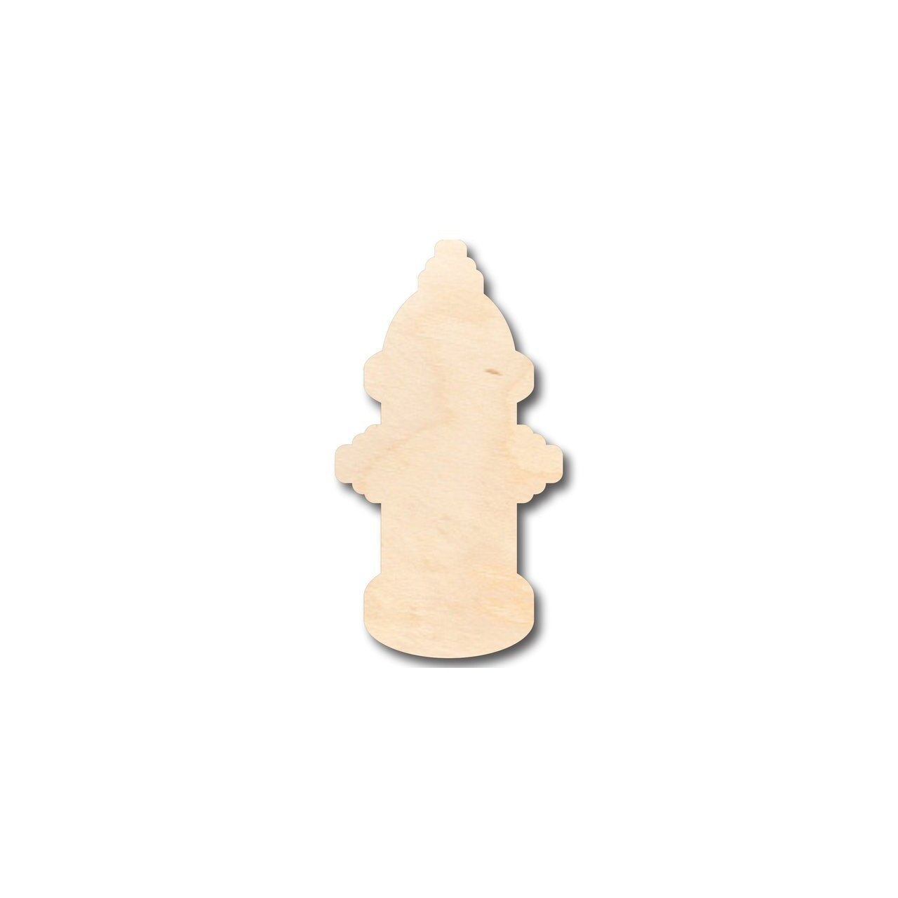 DIY Unfinished Wood Fire Hydrant Shapes for Firefighter Crafts (Up to 24