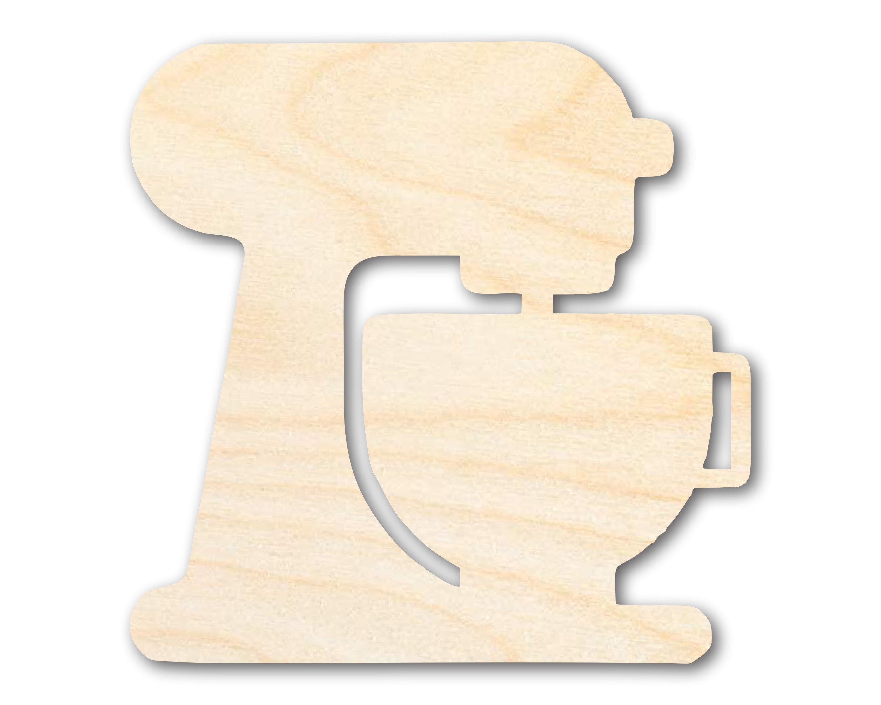 DIY Unfinished Baltic Birch Wood Mixer Shape Cutout, Up to 46 Inches for Crafts