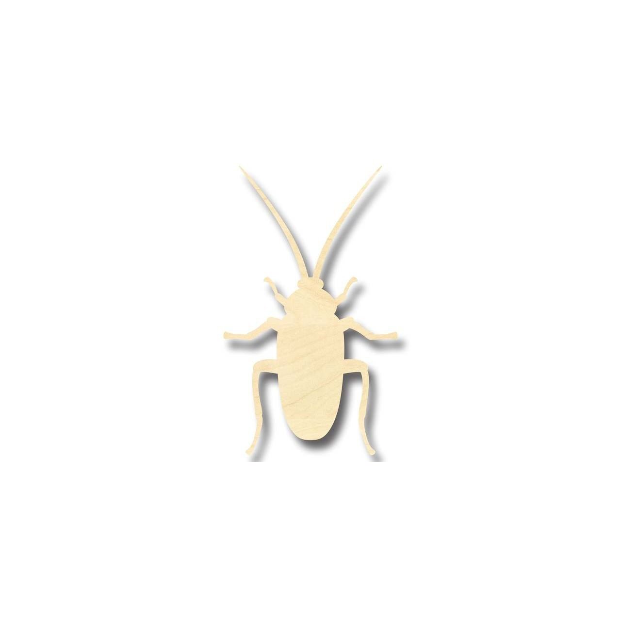 Unfinished Baltic Birch Wood Cockroach Shape for Up to 46 DIY Crafts