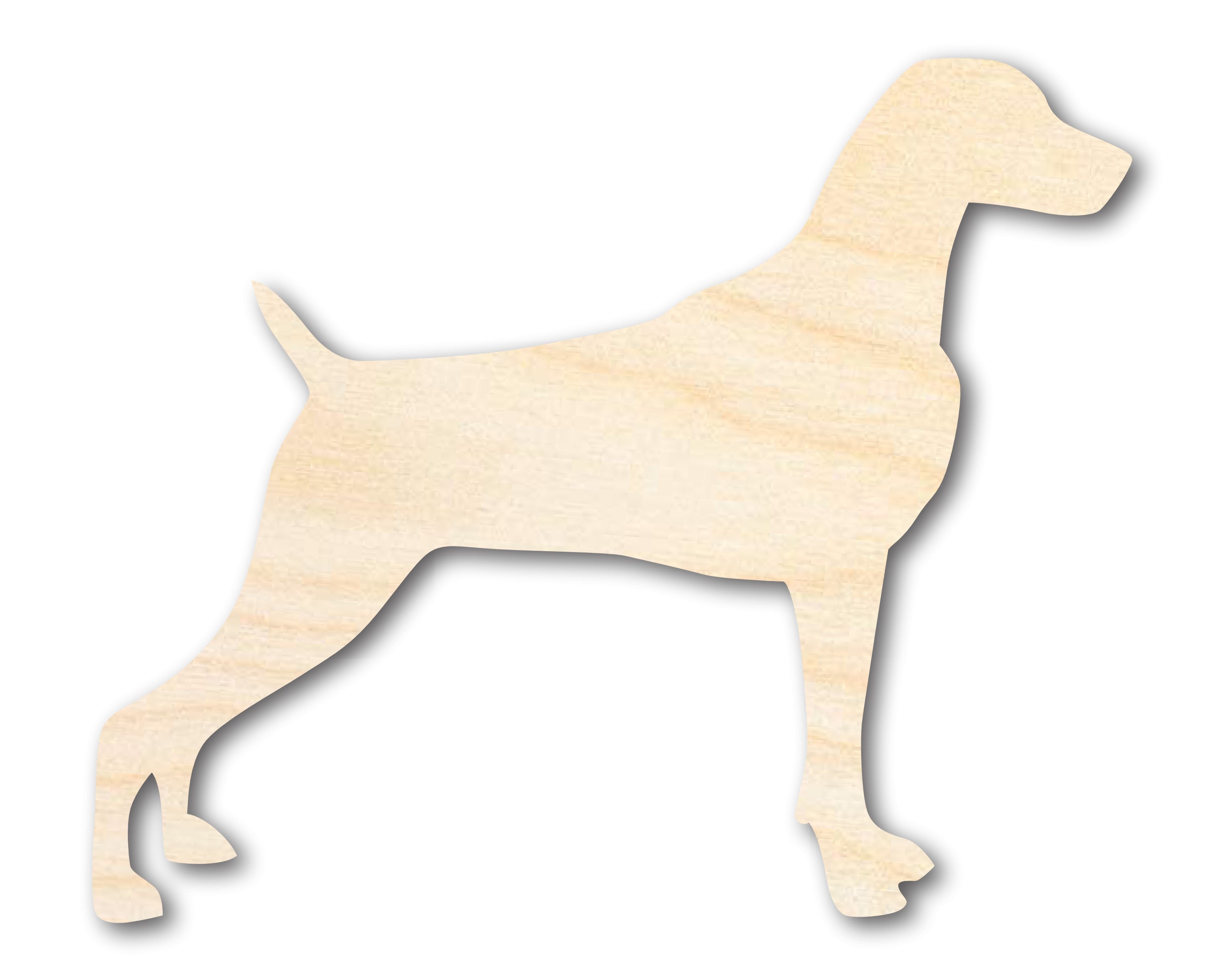 Unfinished Wood Craft - Weimaraner Dog Shape for Pet Projects, Sizes up to 46 Inches