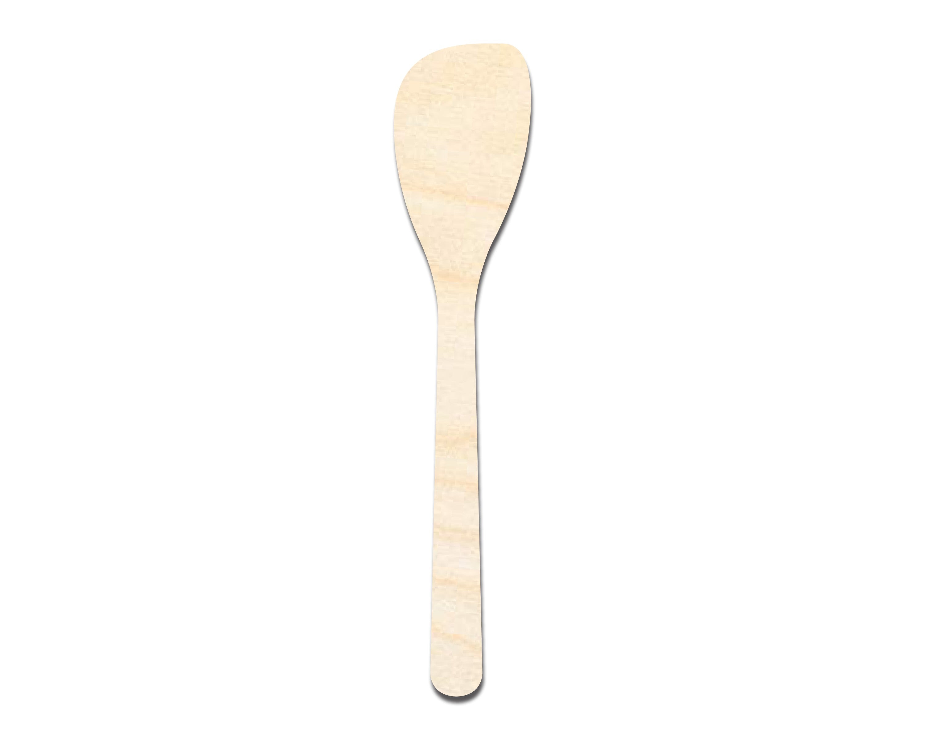 Unfinished DIY Craft Cutout in Wood Spatula Shape | Up to 46 DIY Projects Available