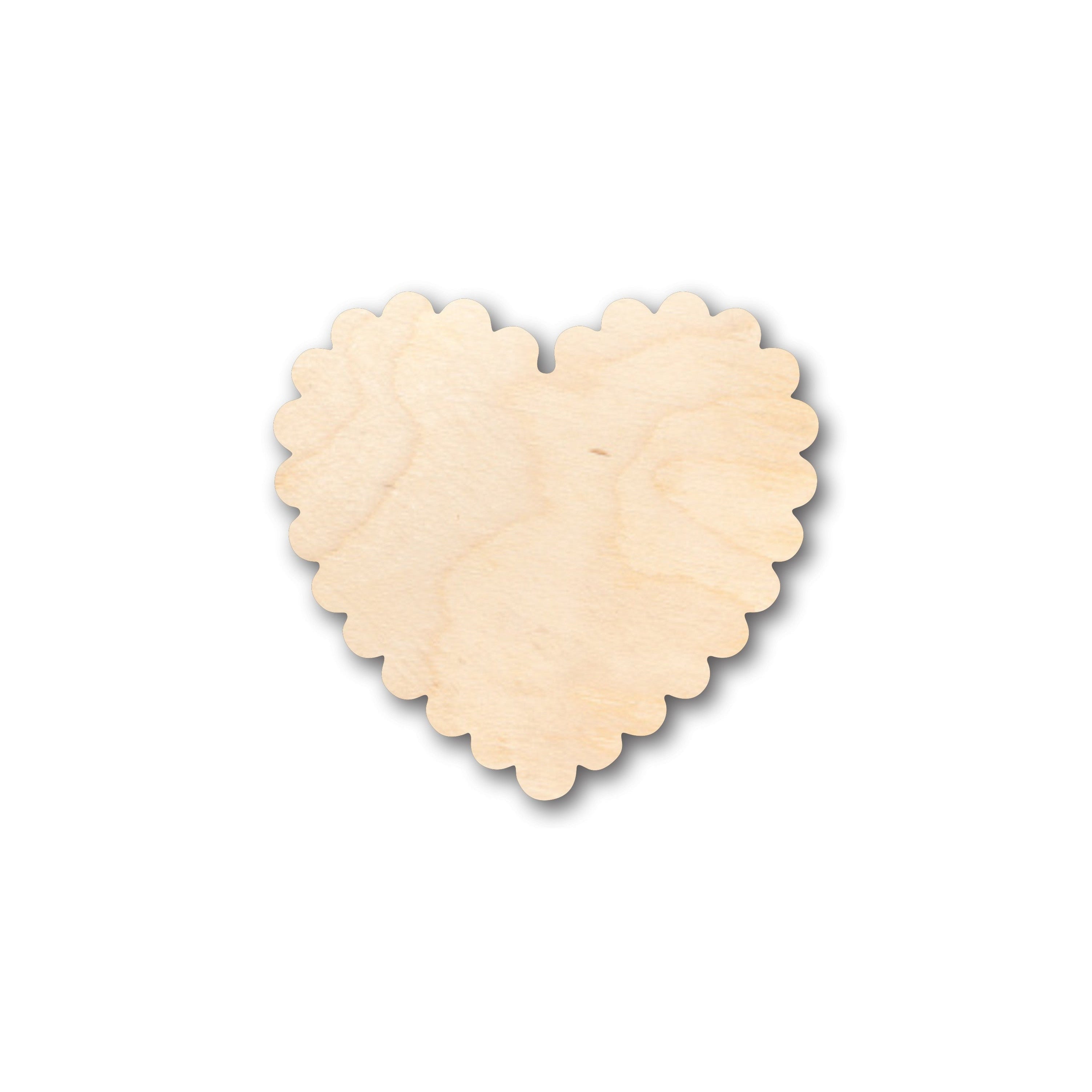 DIY Unfinished Scalloped Heart Shape Wood Crafts up to 46