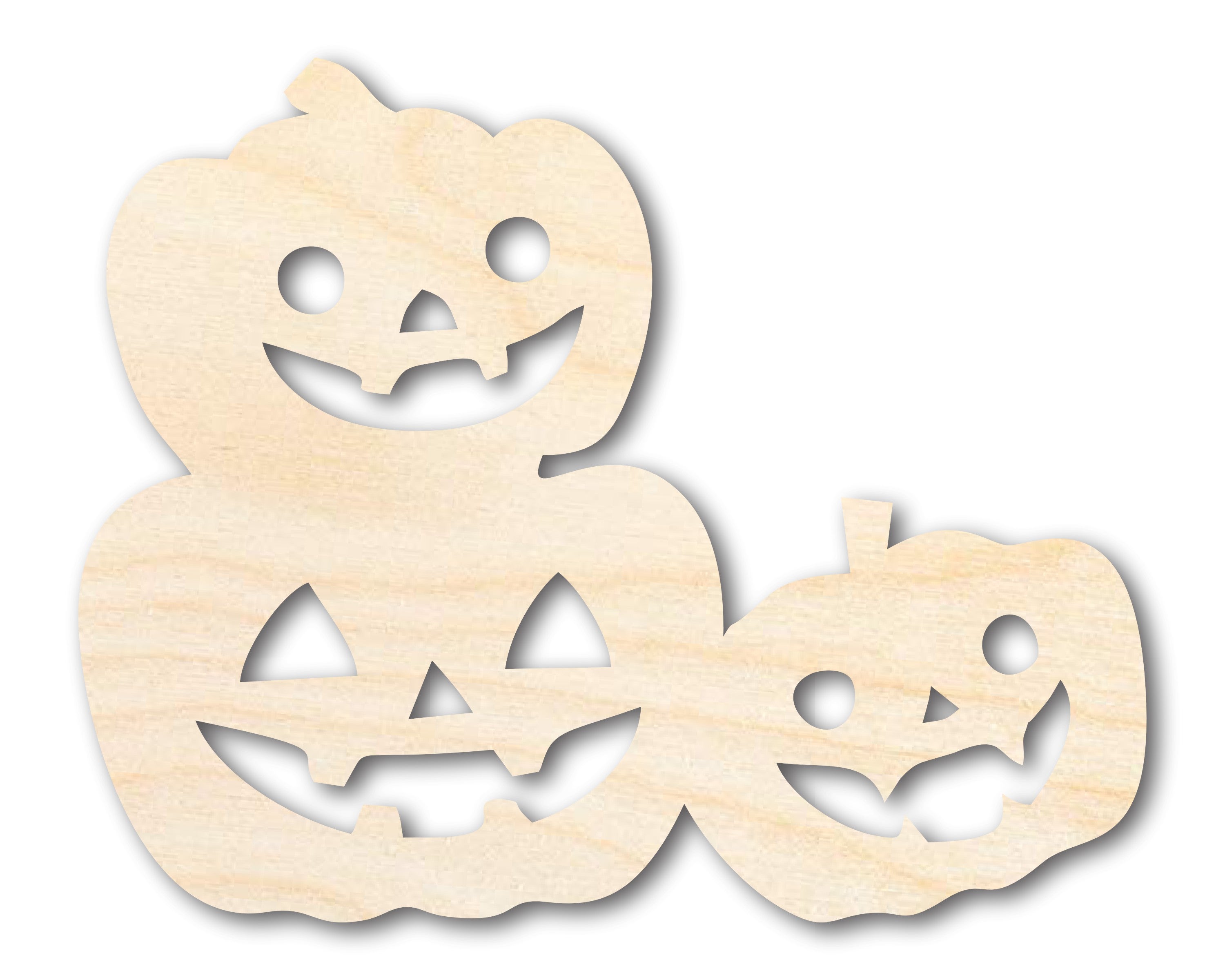 Unfinished Sanded Wood Pumpkin Stack Shape Crafts - Up to 36 Inches