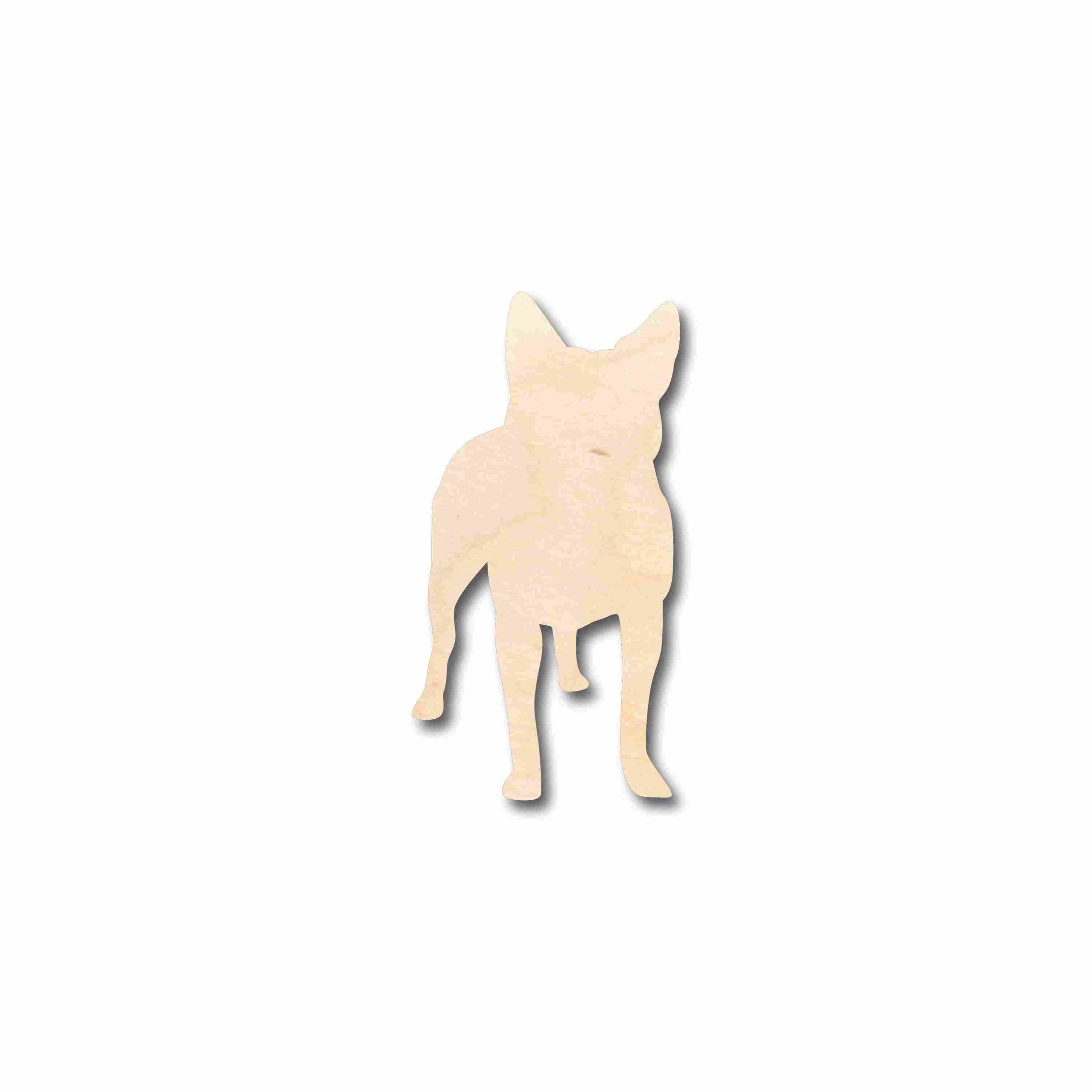 DIY Unfinished Wood Blue Healer Dog Silhouette - Up to 46 Craft Options