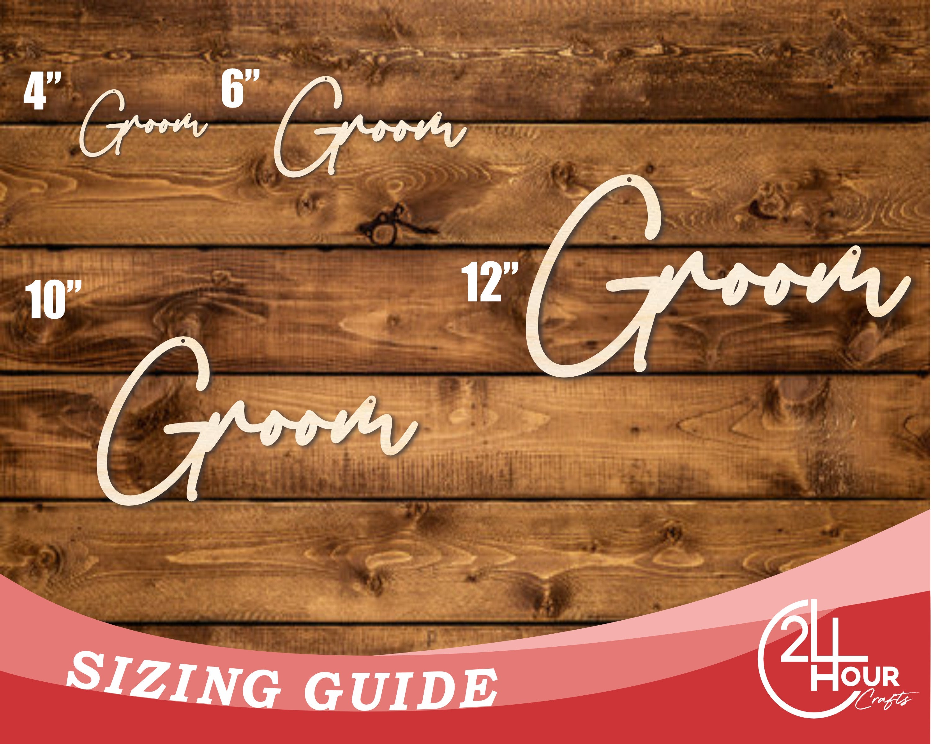 DIY Unfinished Wood Cutout Groom Chair Sign - Up to 46 Inches for Your DIY Craft Projects