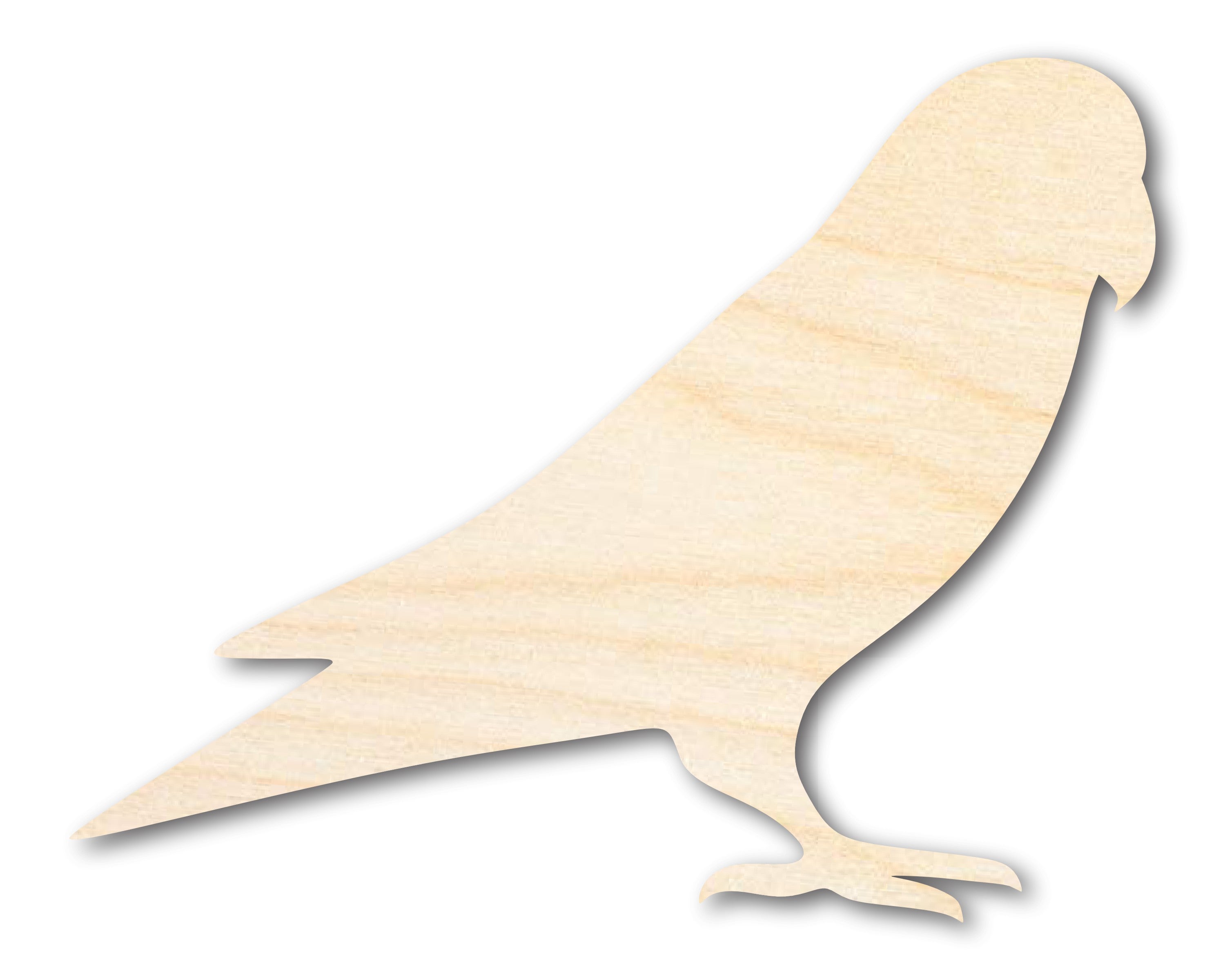 Unfinished Baltic Birch Love Bird Shape Craft Pieces - Up to 36 Inches
