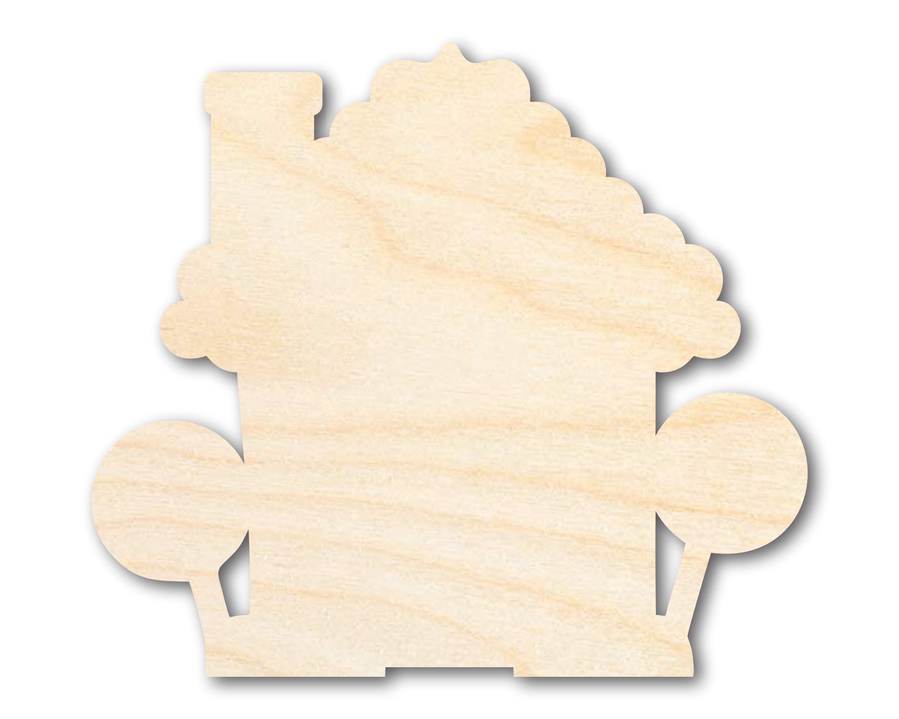 Unfinished Craft - Natural Wood Gingerbread House Shape with Sizes Up to 46 Inches