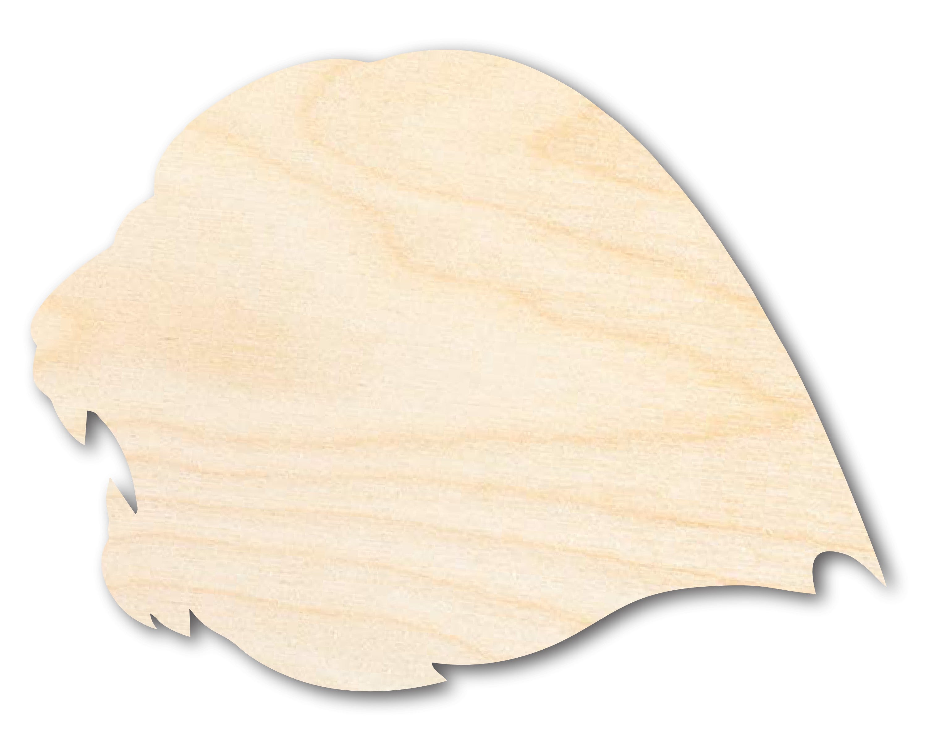 Unfinished DIY Craft Cutout in the Shape of a Wood Lion Mascot, Up to 46 Inches for Multiple DIY Projects