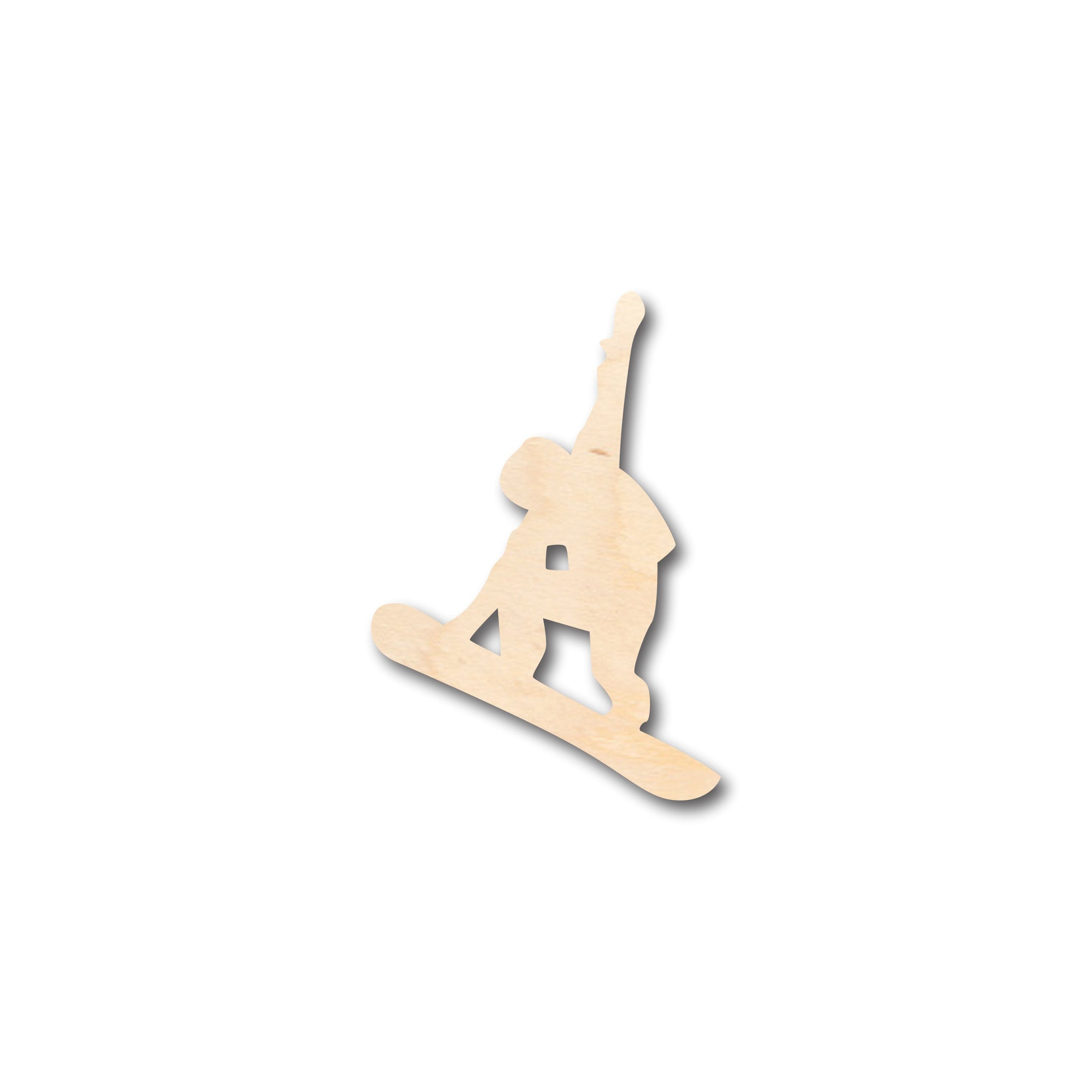 Unfinished Wood Snowboarding - Shaped DIY Craft Items for Up to 46 Projects