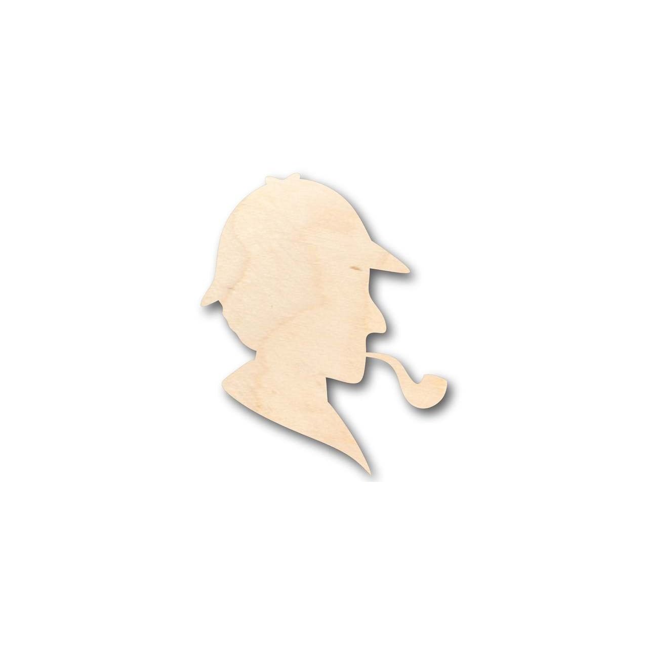 DIY Unfinished Wood Detective Shapes - Up to 46 Pieces for Crafts