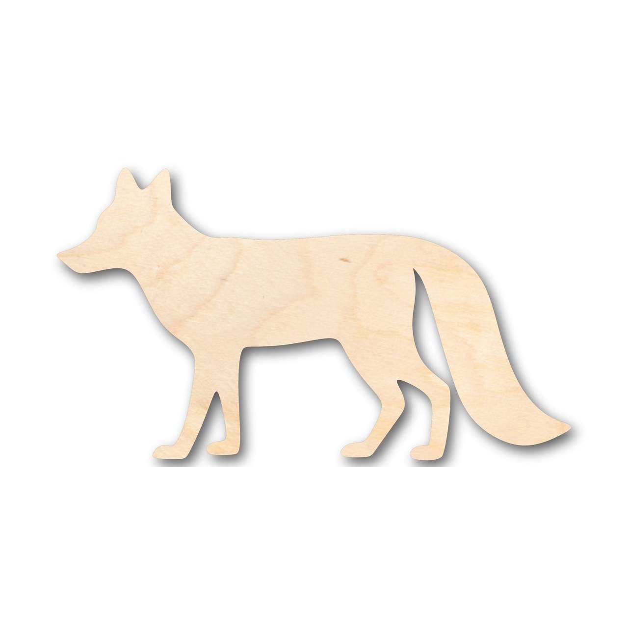 Unfinished Wood Fox - Animal - Craft - Up to 46 Pieces for Do - It - Yourself Projects