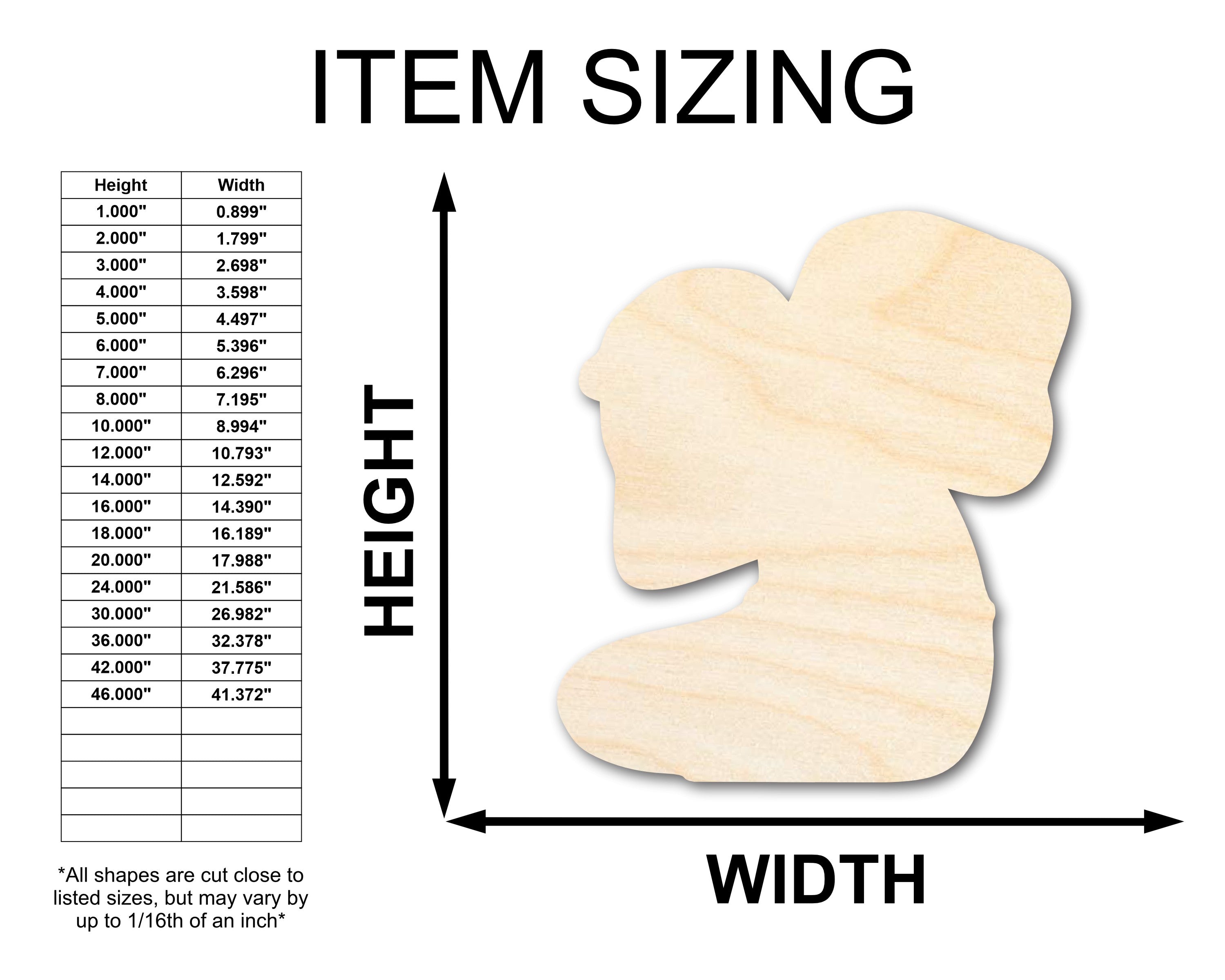 Unfinished Baltic Birch Wood Mayan Year Bearer Shape Craft Cutout for Up to 46 DIY Projects