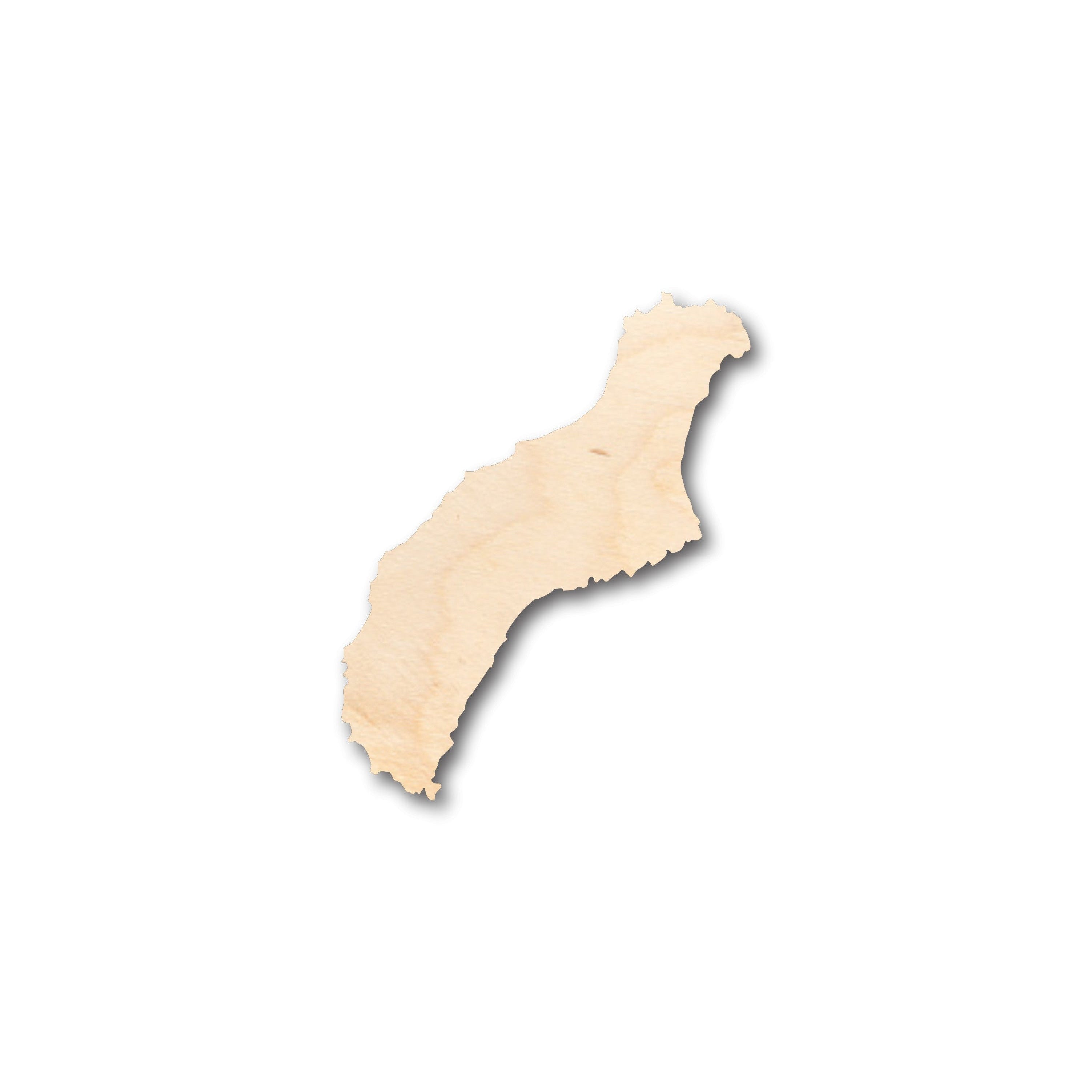 DIY Unfinished Wood Hawaiian Niihau Island Shape - Up to 46 for Crafts