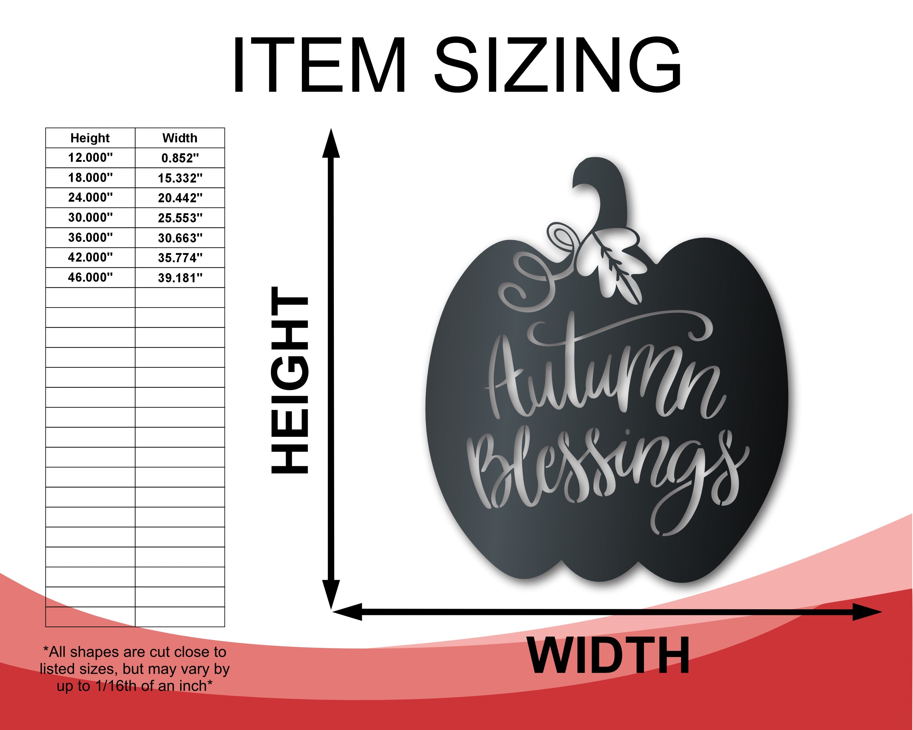 36-Inch Metal Autumn Wall Art with Over 20 Color Options for Indoors & Outdoors