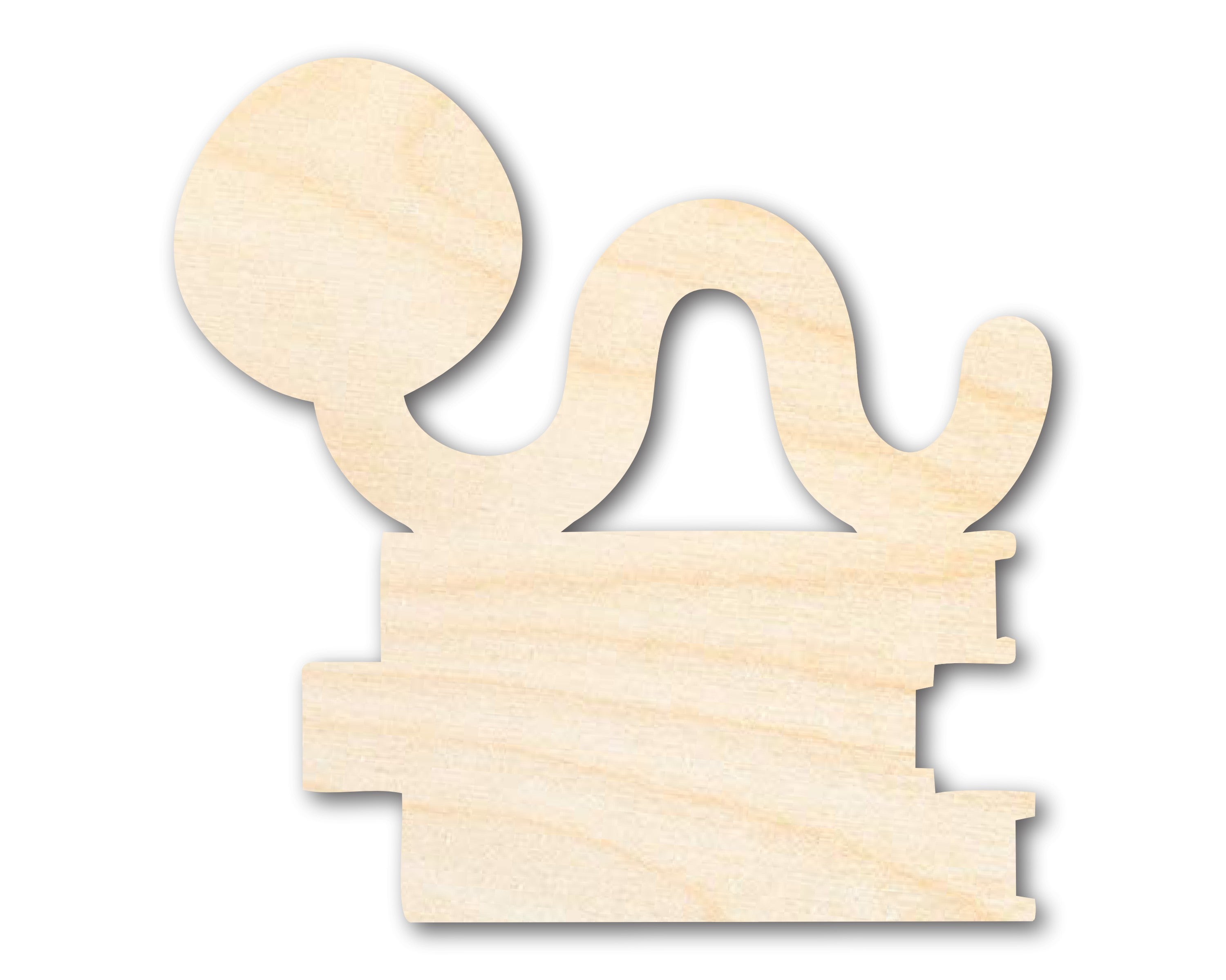 Unfinished DIY Craft Cutout in the Shape of a Bookworm | Up to 46 DIY Options for Creative Projects