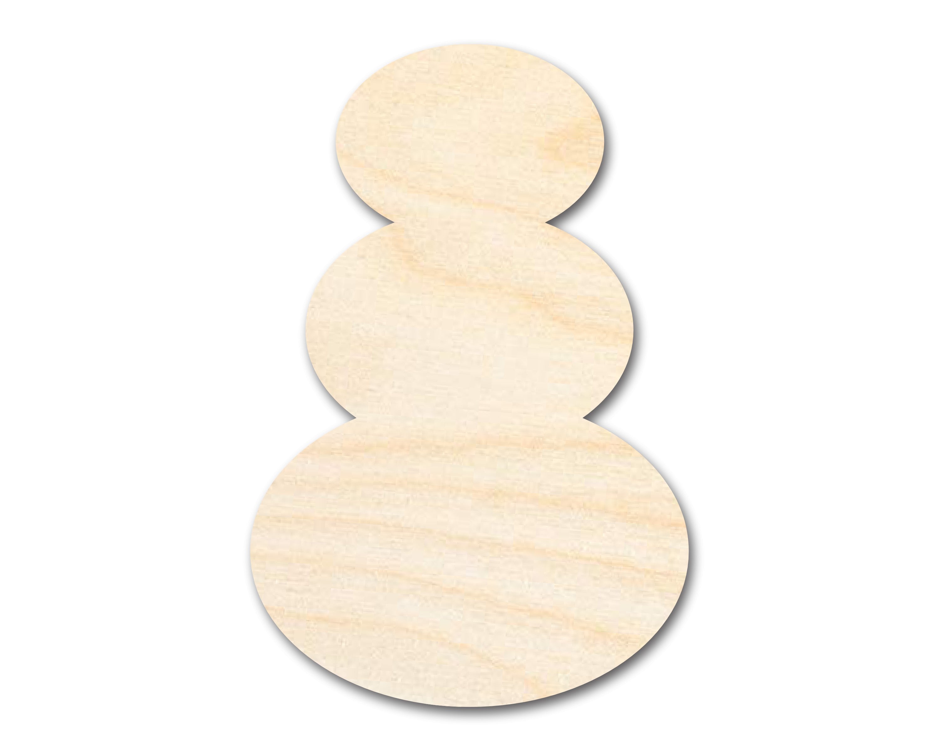 Enhanced DIY Unfinished Wood Snowman Silhouette Craft Cutout from the Bigger and More Affordable Collection