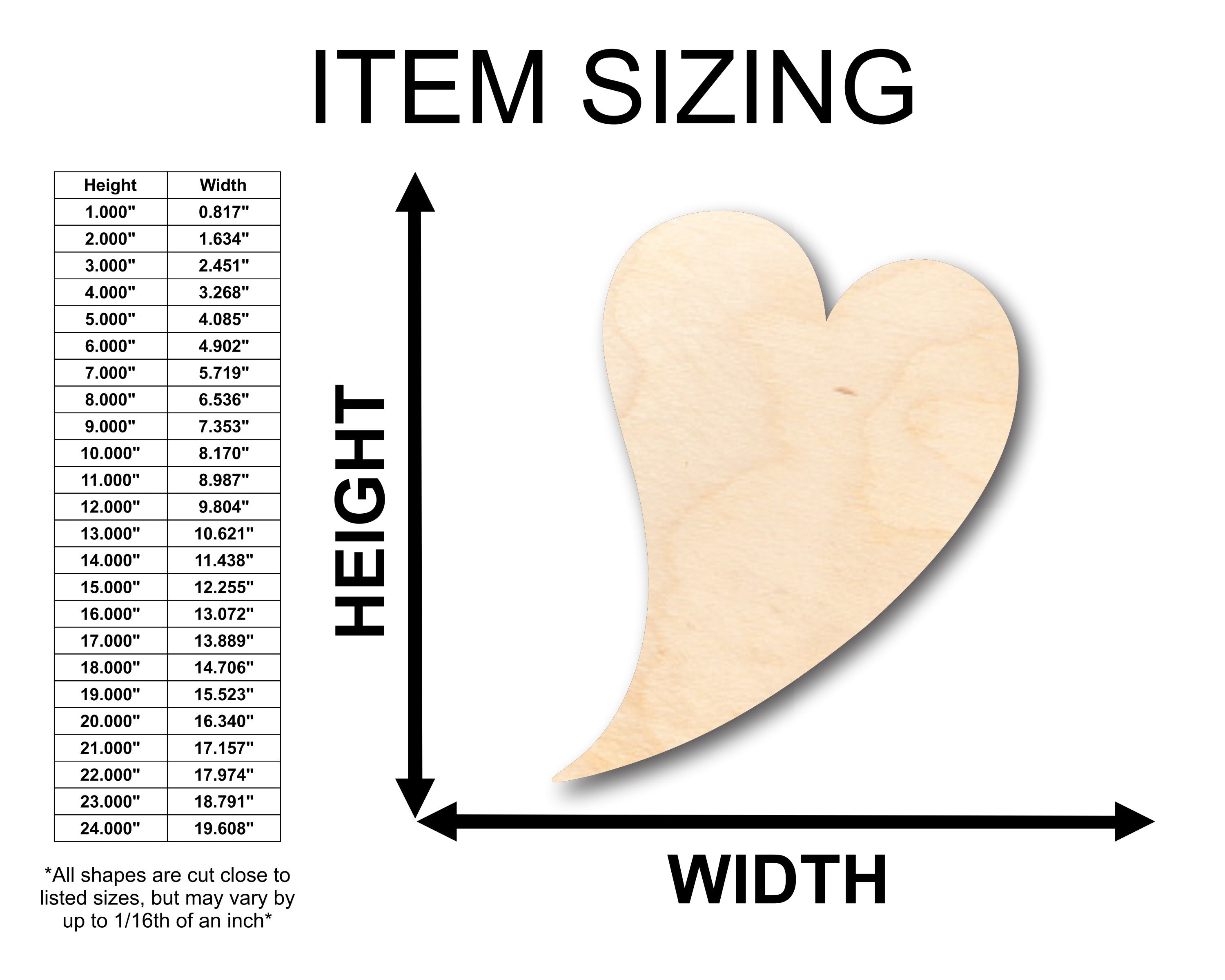 Unfinished Wood Flying Heart Shaped DIY Craft Supplies - Up to 46 Pieces for Creative Projects