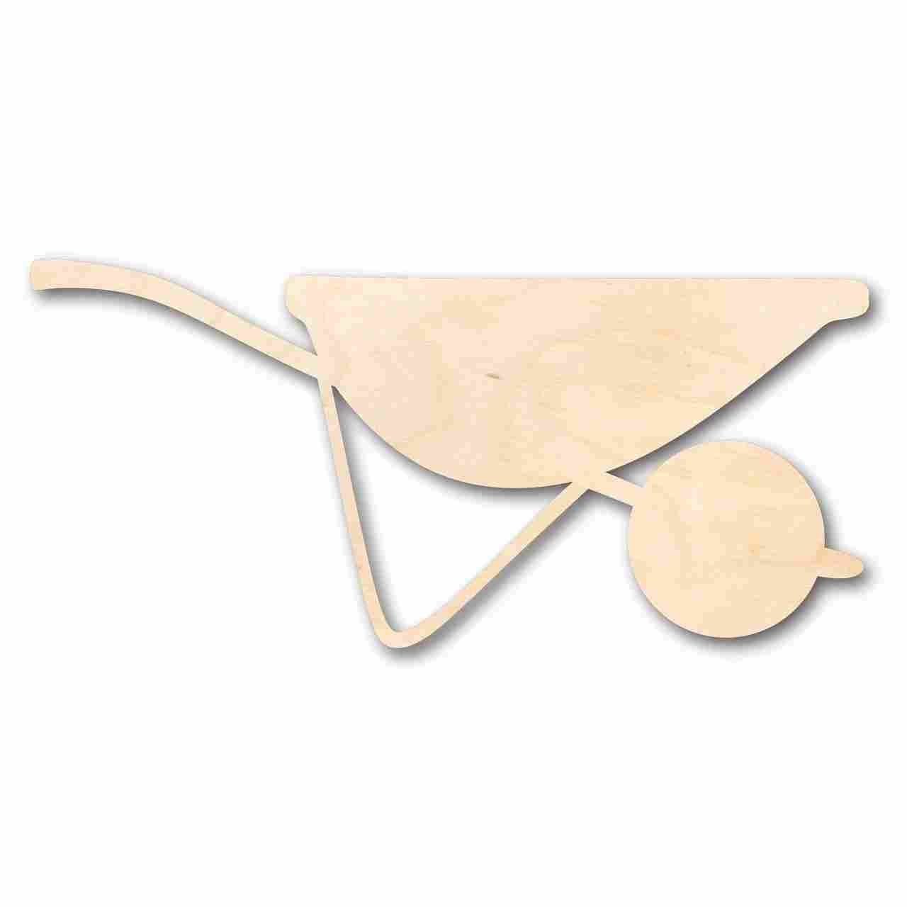Unfinished Wood Wheelbarrow Shapes for Farm, Garden, and Craft Projects - Up to 46 DIY Opportunities