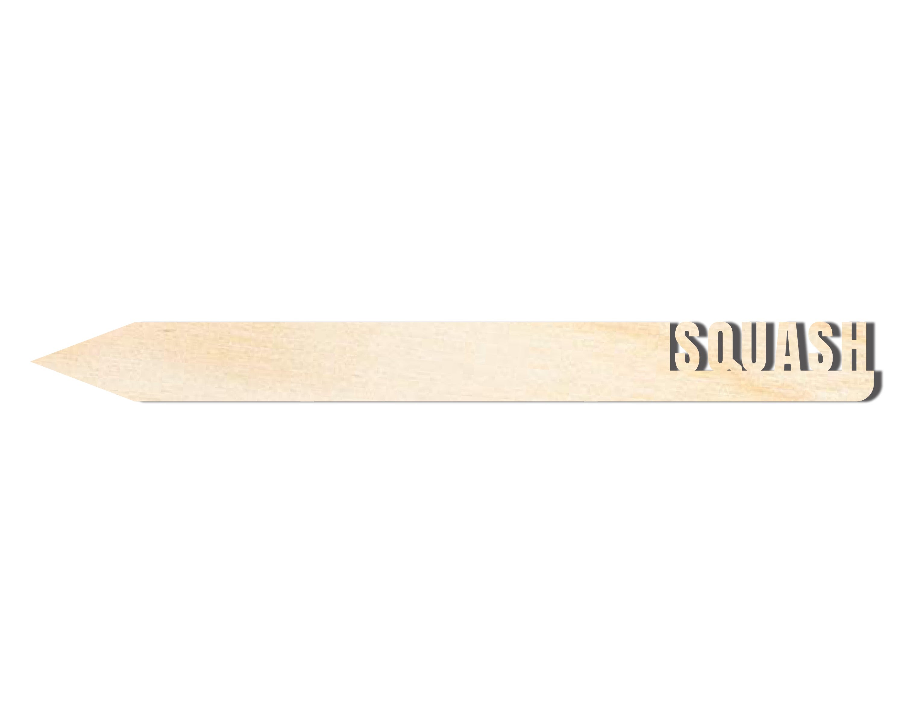 DIY Unfinished Baltic Birch Squash Garden Stake, Up to 24 Pieces