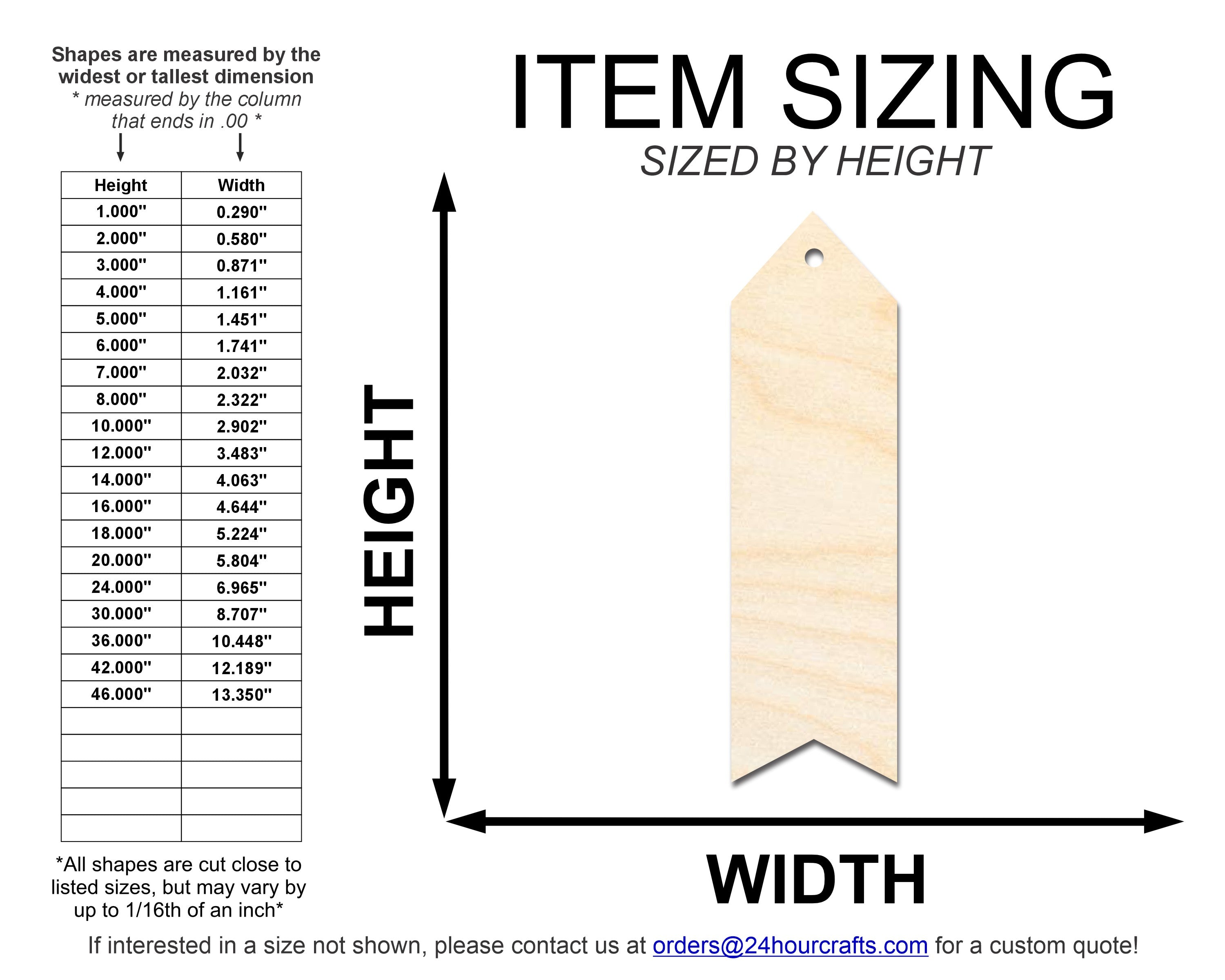 Unfinished DIY Craft Cutout in Wavy Simple Bookmark Shape - Up to 12 Pieces for Do - It - Yourself Projects
