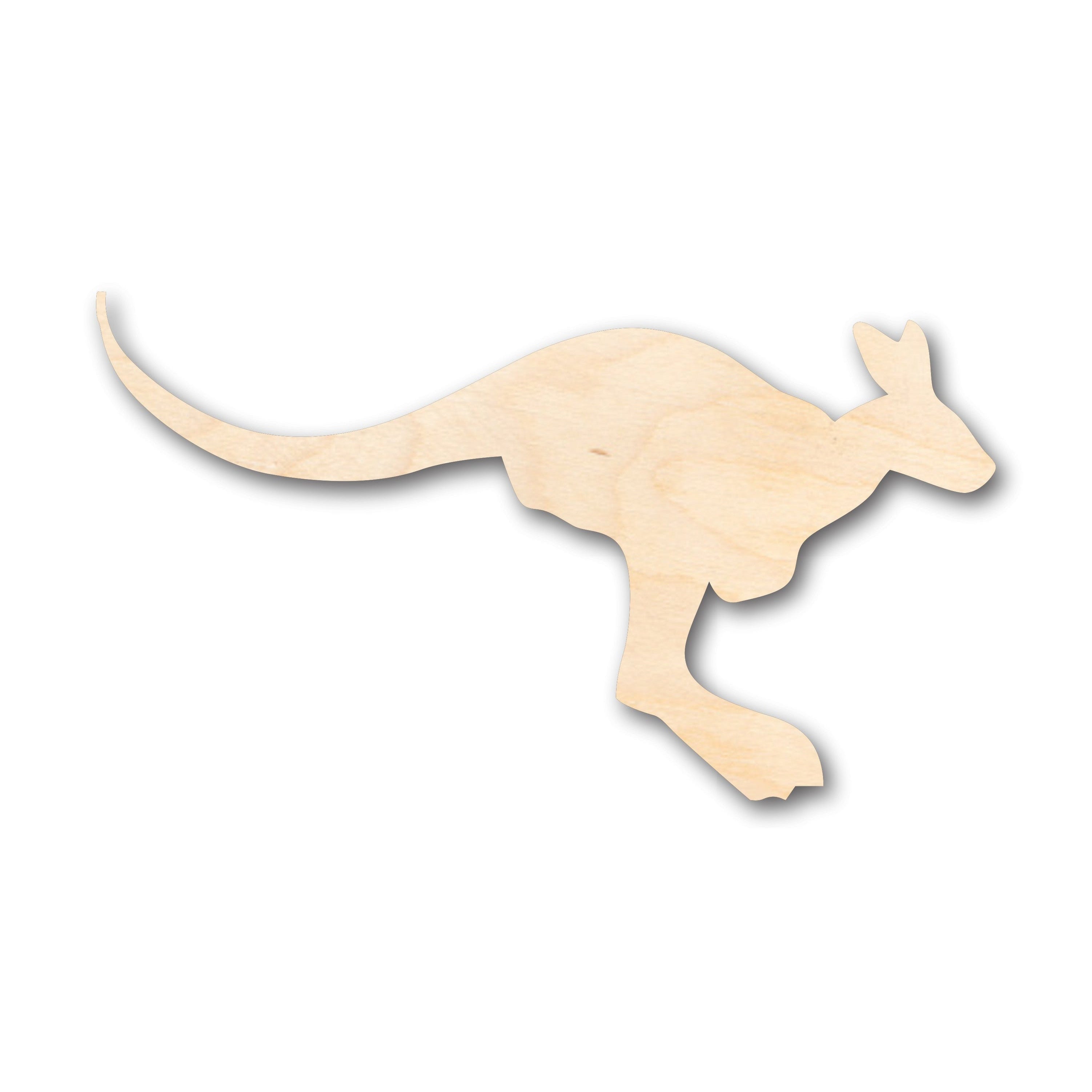 DIY Unfinished Australian Wildlife Kangaroo Shape Wood Craft up to 46