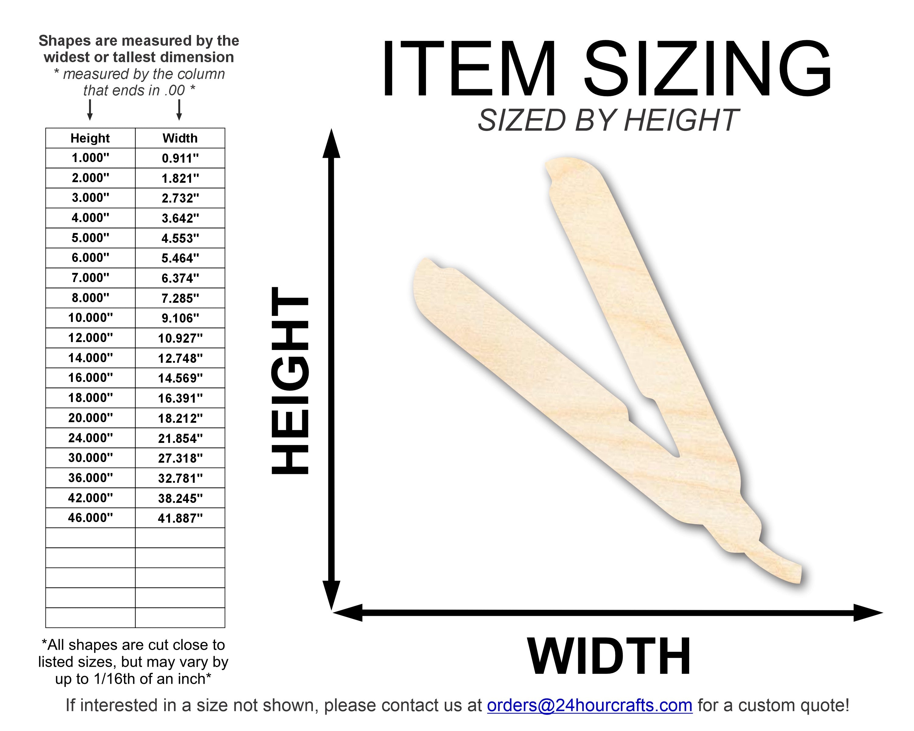 Unfinished Wood Straightener Shape - Ideal DIY Craft Cutout for Up to 46 Do - It - Yourself Projects