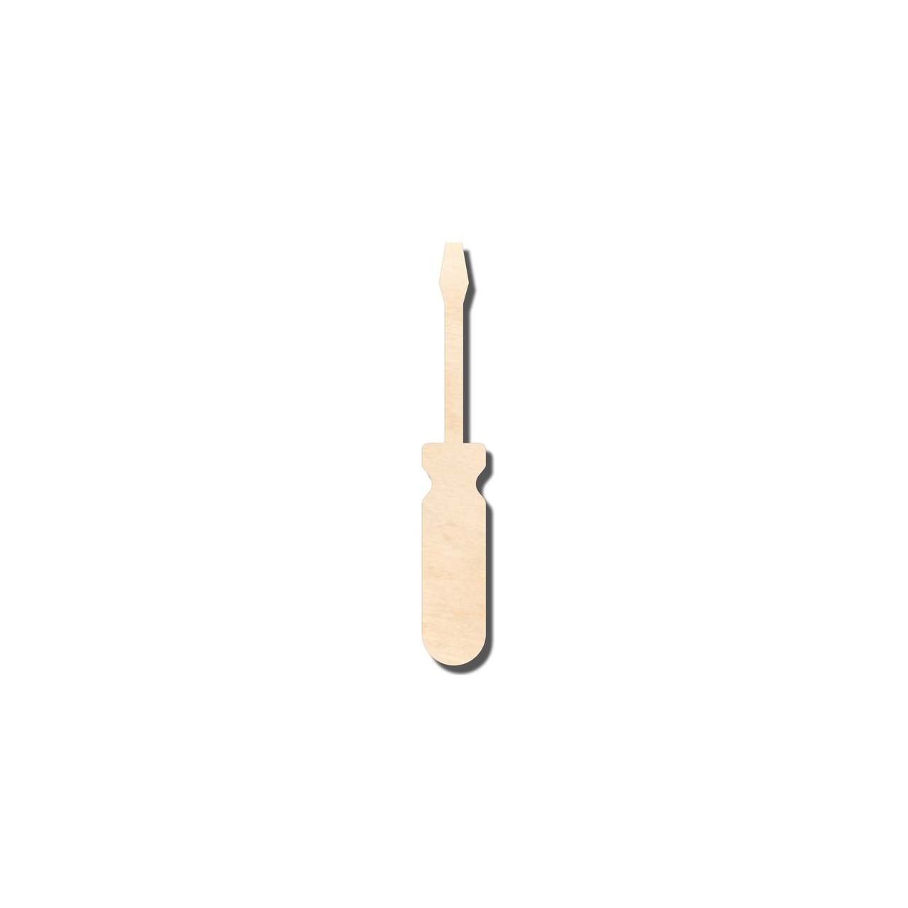 DIY Unfinished Sanded Wood Screwdriver Shape for Crafts up to 46