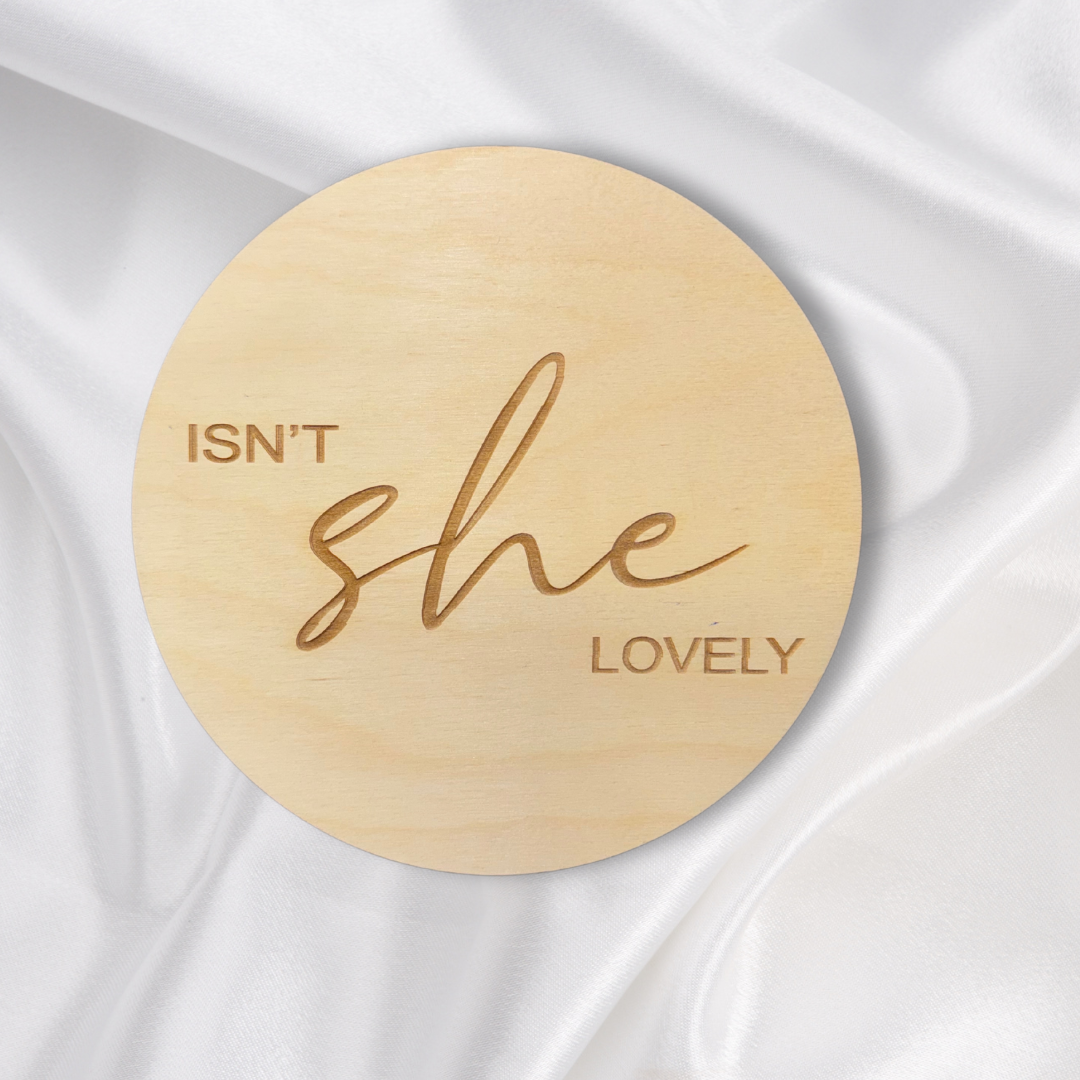 Exquisitely Engraved 1/4 Thick Round Wood Cutouts - Isn't She Wonderful!