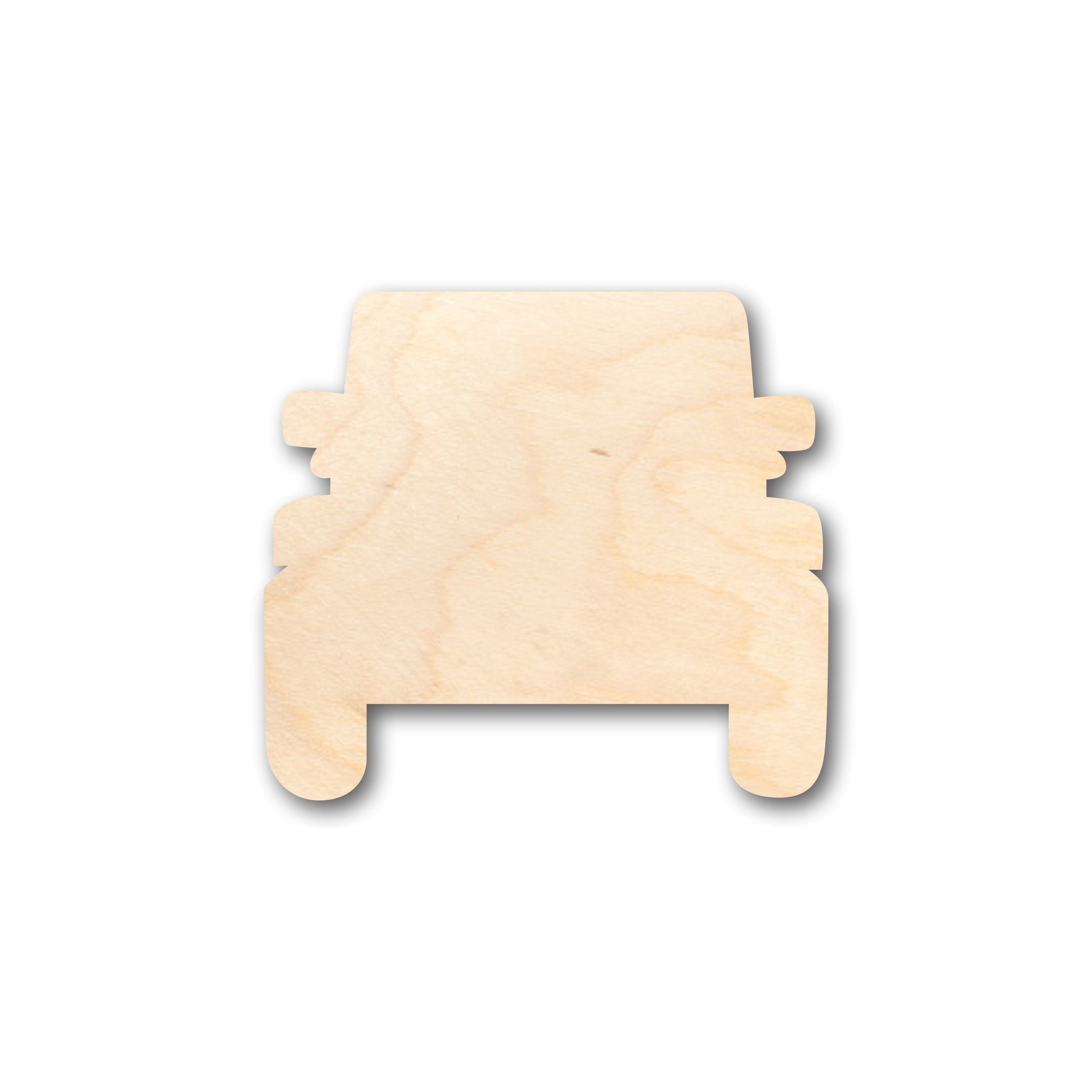 Unfinished DIY Craft - Off Road Vehicle Shape in Wood, Suitable for Up to 46 Do - It - Yourself Projects