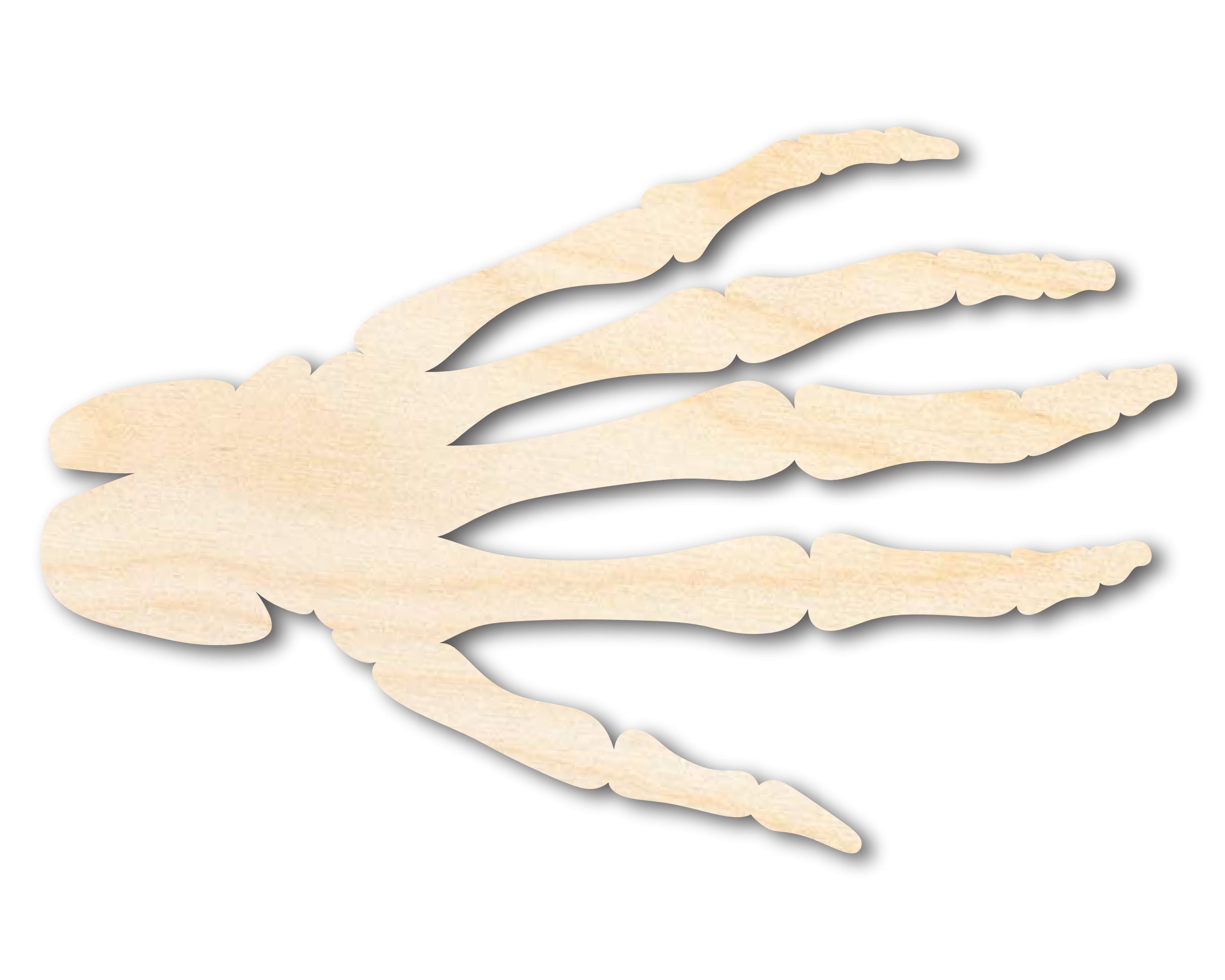 Unfinished Baltic Birch Wood Skeleton Hand Shape for Up to 46 DIY Crafts