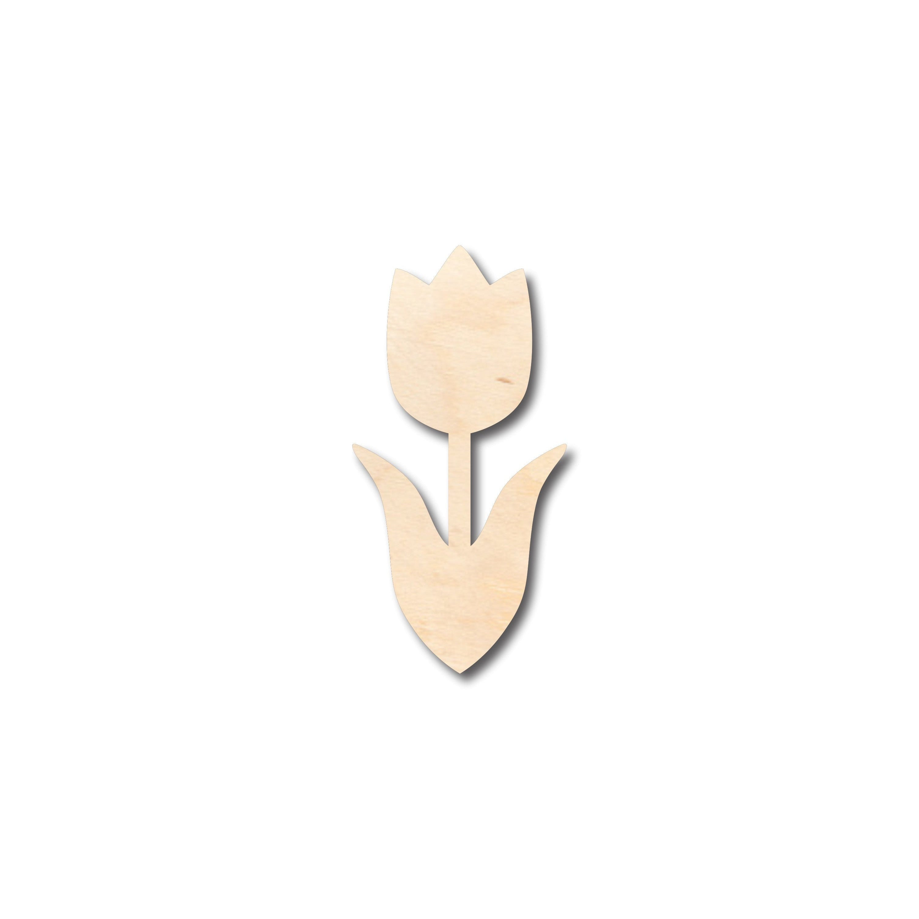 Unfinished DIY Craft Materials - Wood Tulip Flower Shapes in Sizes Up to 46 for Creative Projects