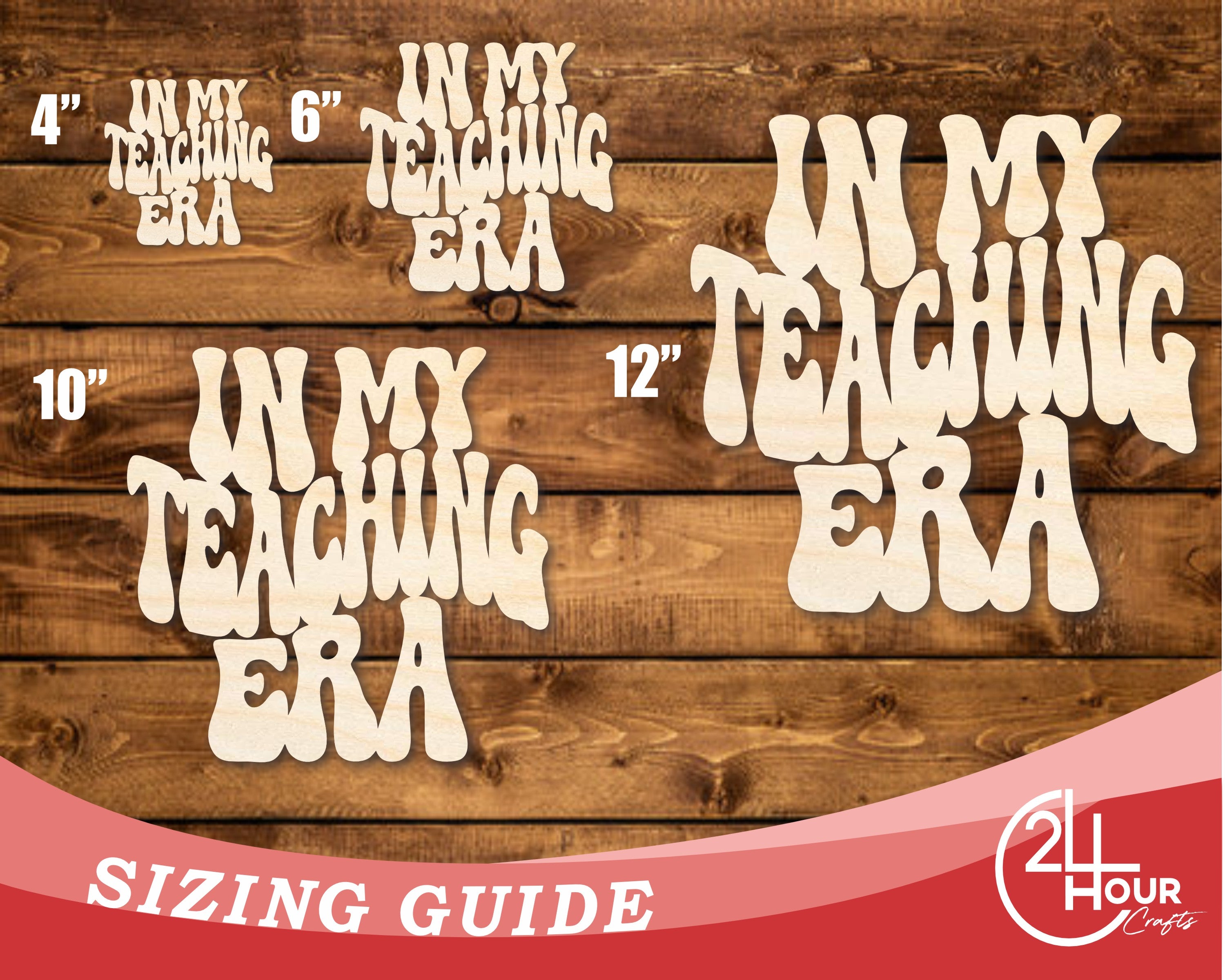 DIY Unfinished Baltic Birch Wood Cutout - Up to 46 Inches for Your Teaching Era Crafts