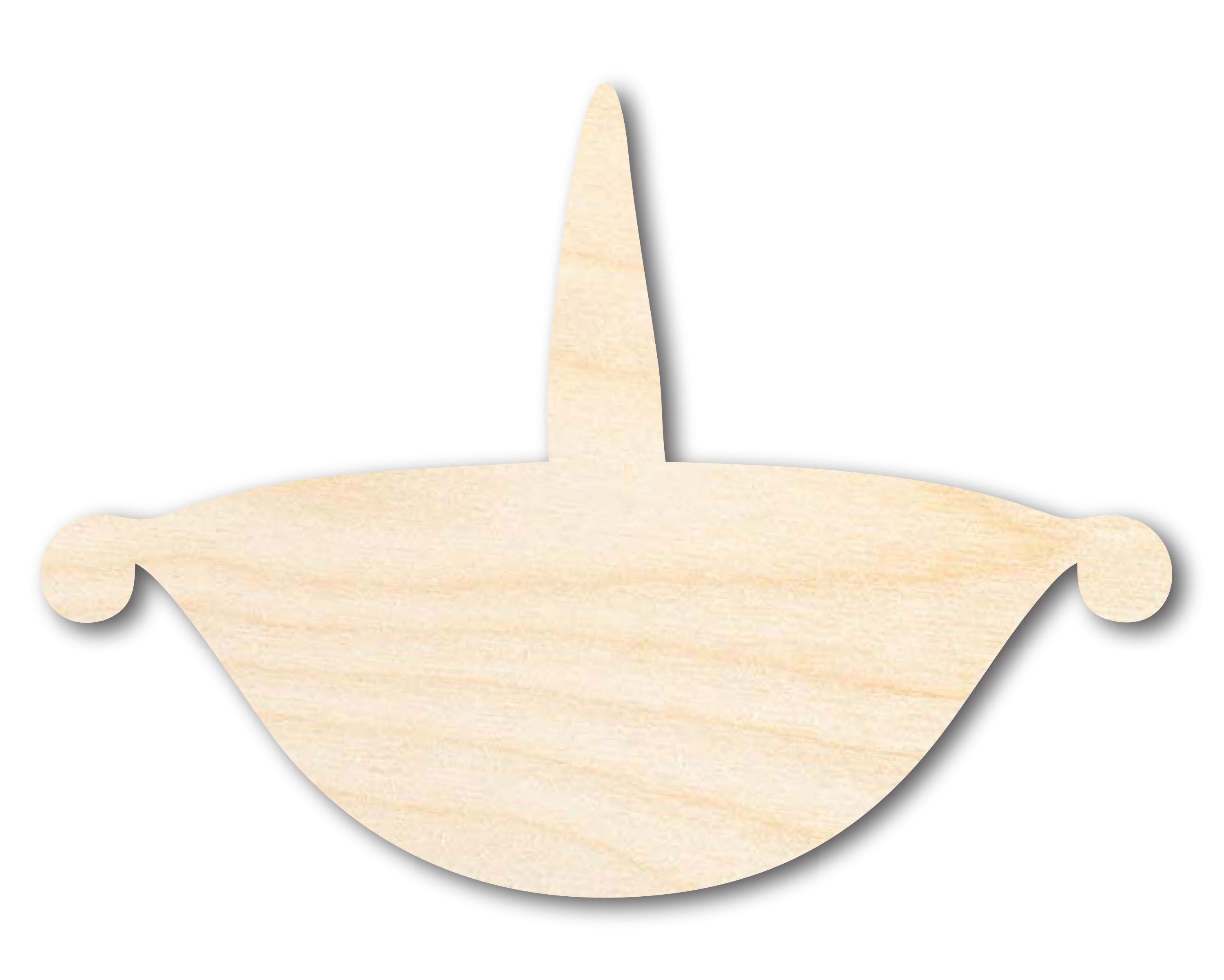 Up to 46 DIY Unfinished Diwali Wood Diya Shape Craft Cutouts