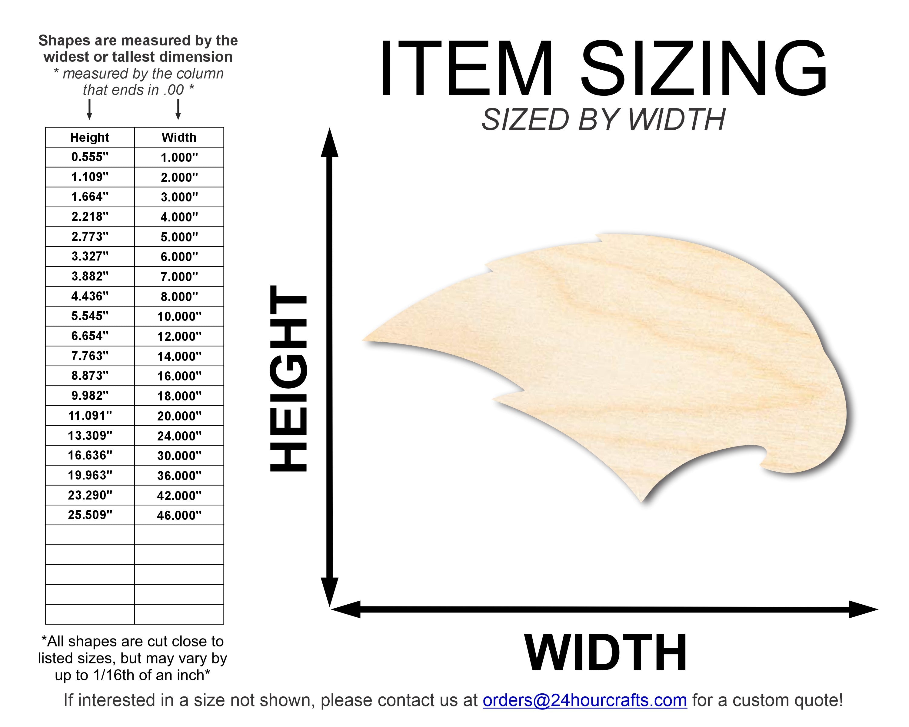 DIY Unfinished Wood Hawk Mascot Cutout - Up to 46 Inches for Crafts