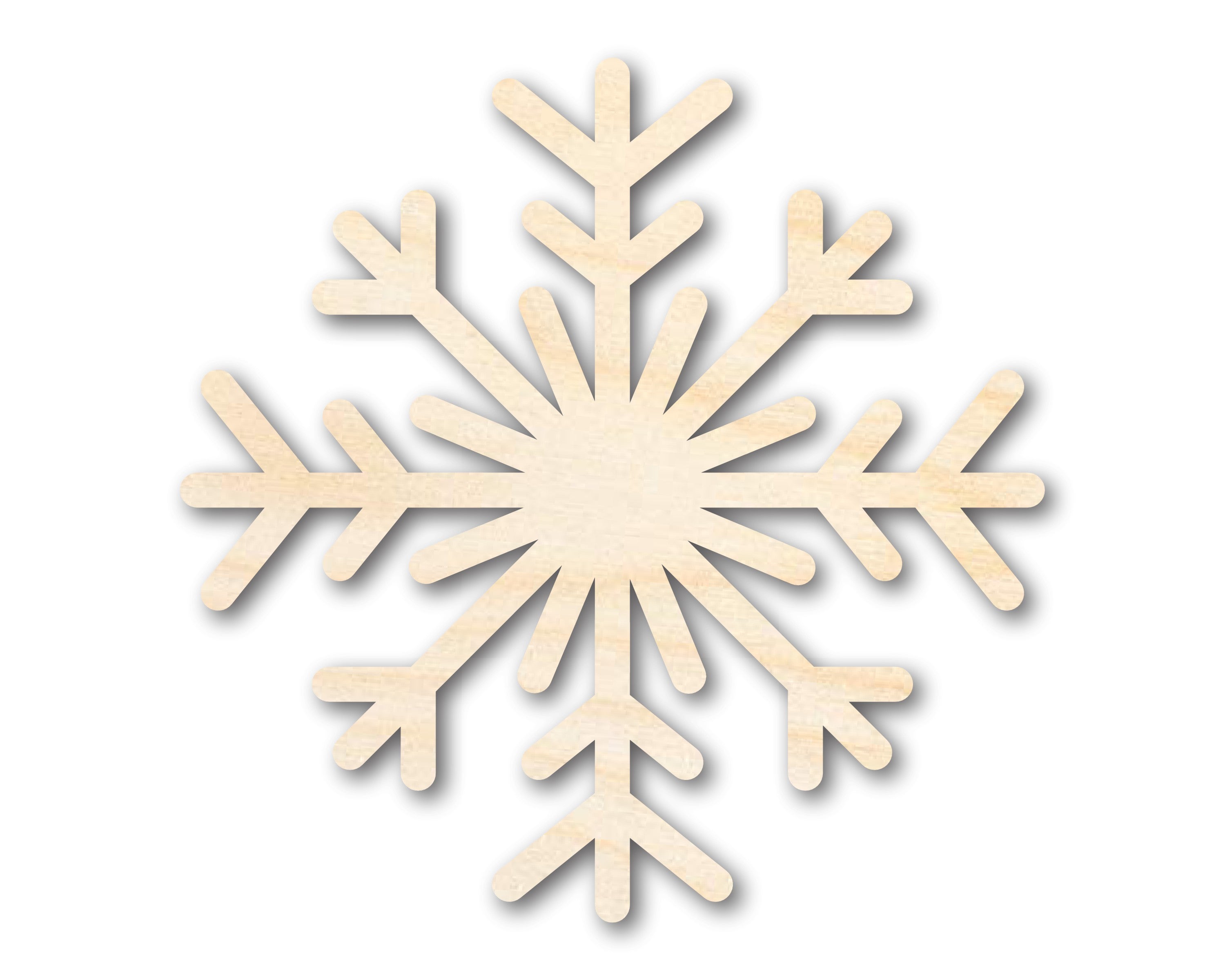 Unfinished Wood Snowflake Shapes for Winter Decor and DIY Crafts - Up to 46 DIY Projects Available